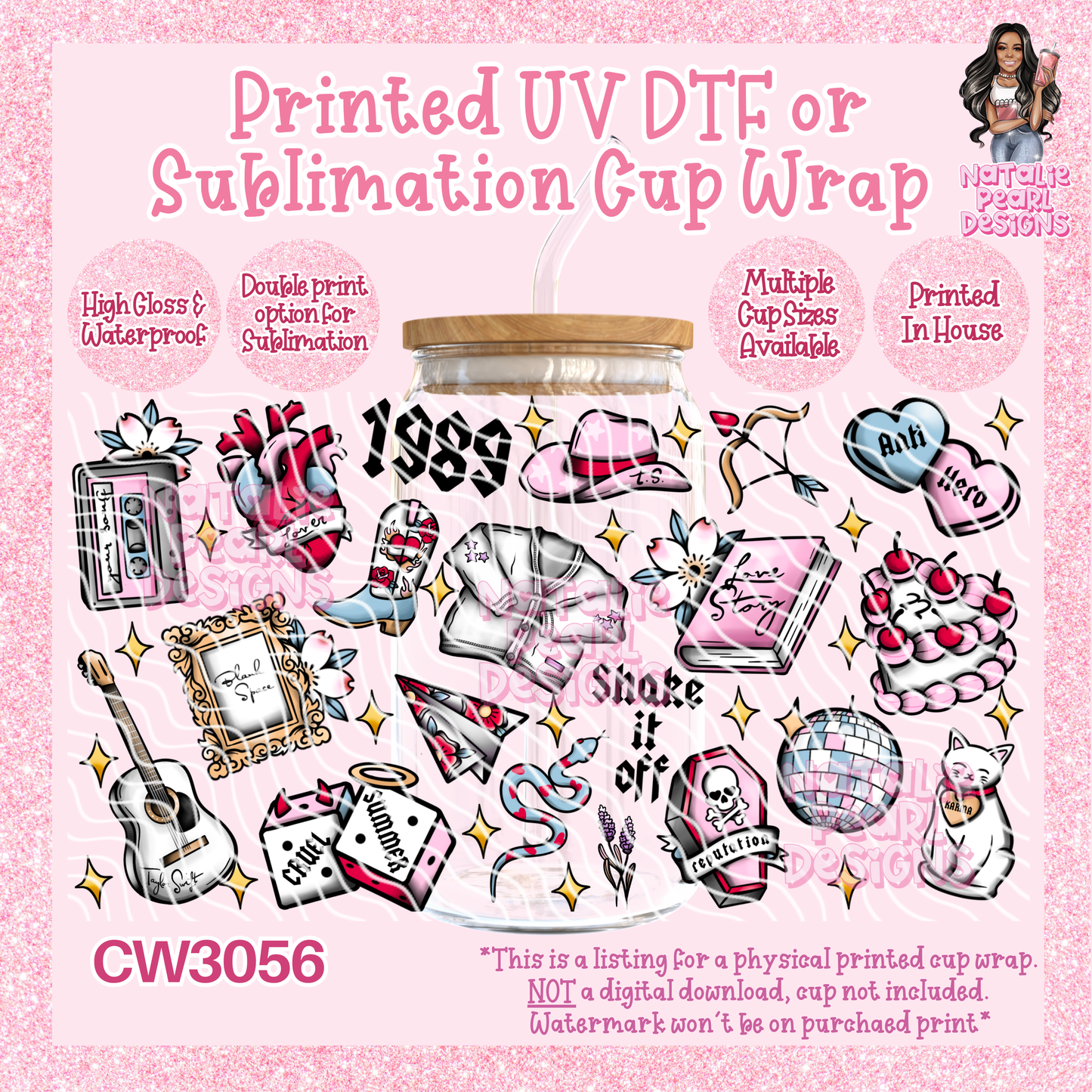 CW3056 UV DTF/SUB Cup Wraps