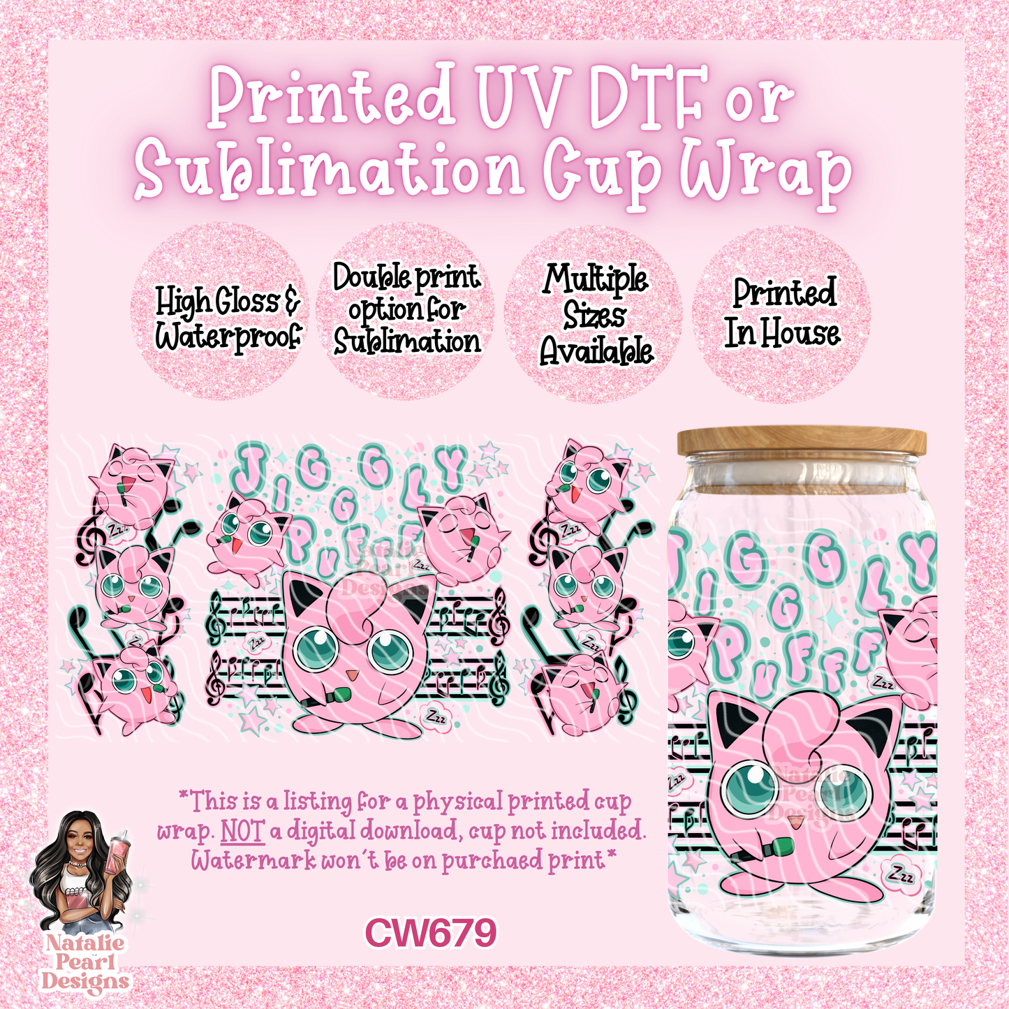 CW679 UV DTF/SUB Cup Wrap