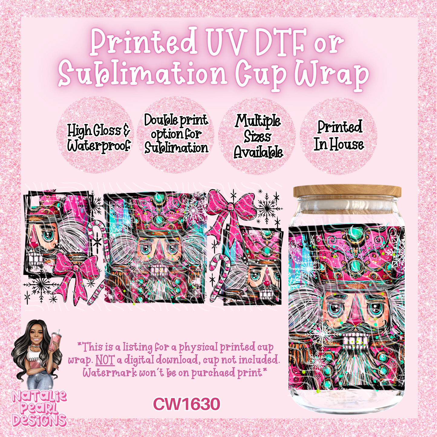 CW1630 UV DTF/SUB Cup Wraps