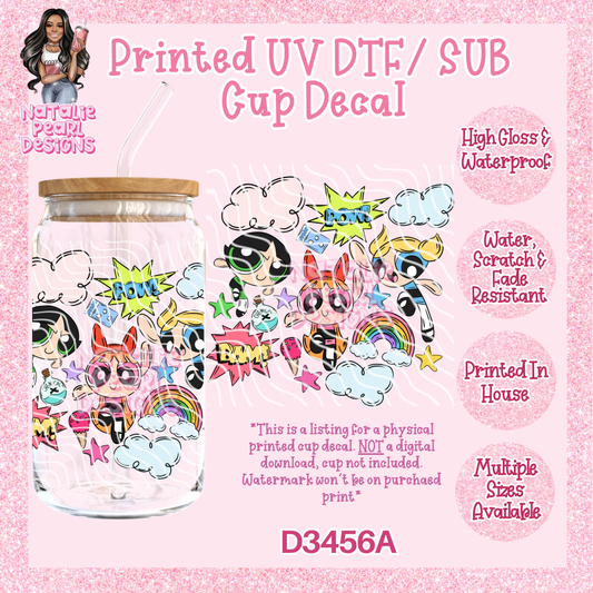 D3456A UV DTF/Sub Decal