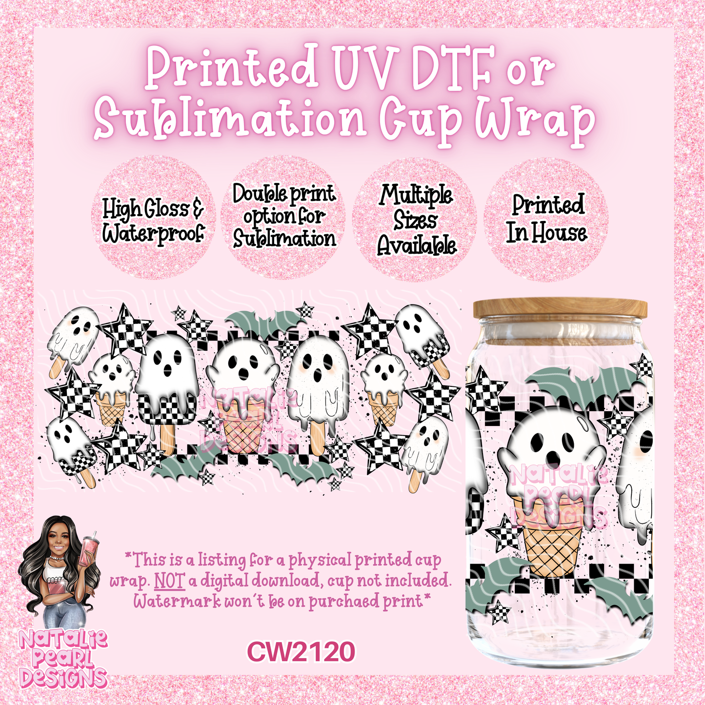 CW2120 UV DTF/SUB Cup Wraps