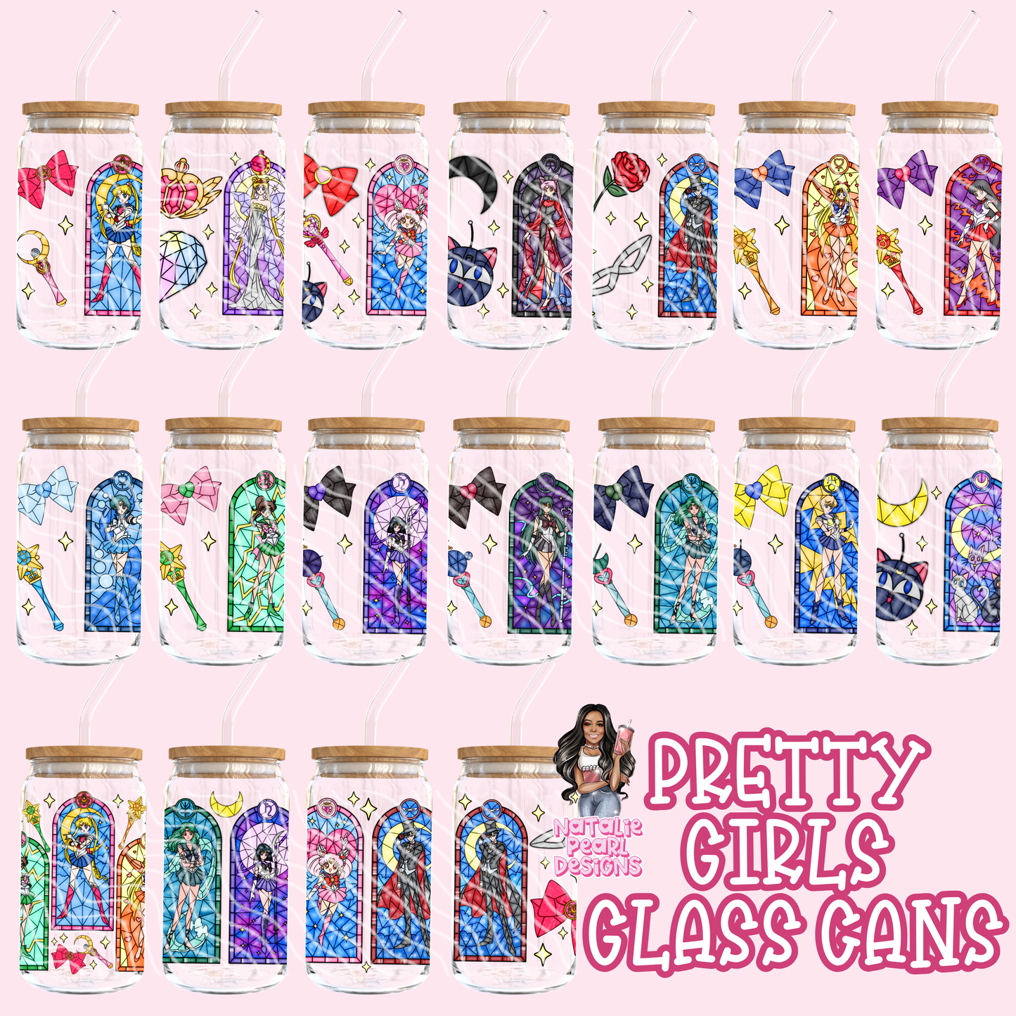 Pretty Girl Gang Glass Cans