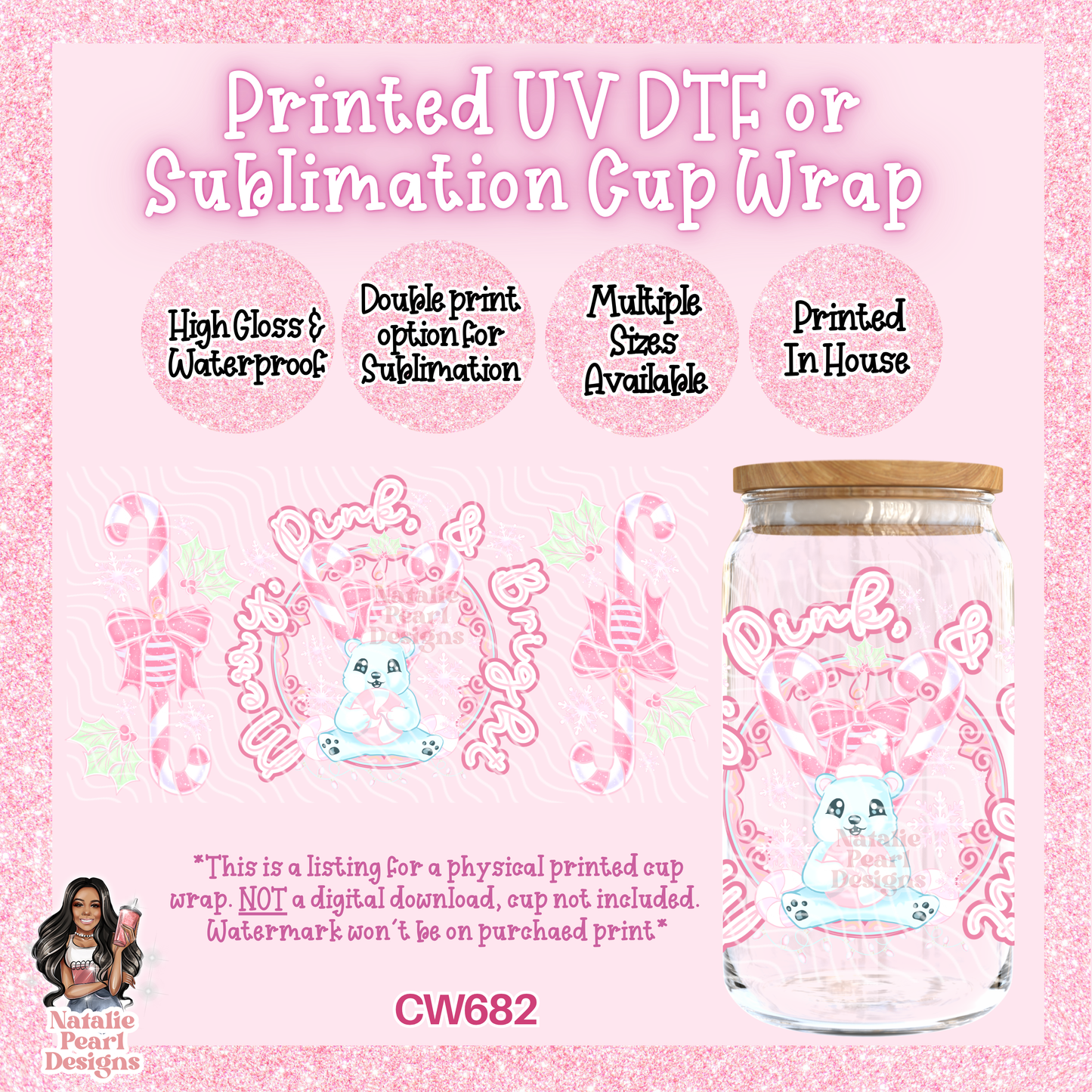 CW682 UV DTF/SUB Cup Wrap