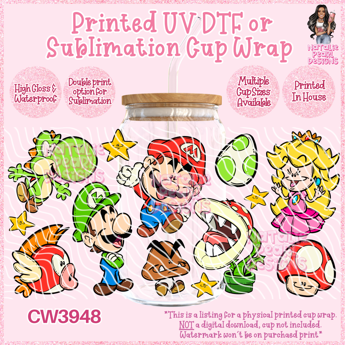 CW3948 UV DTF/SUB Cup Wraps