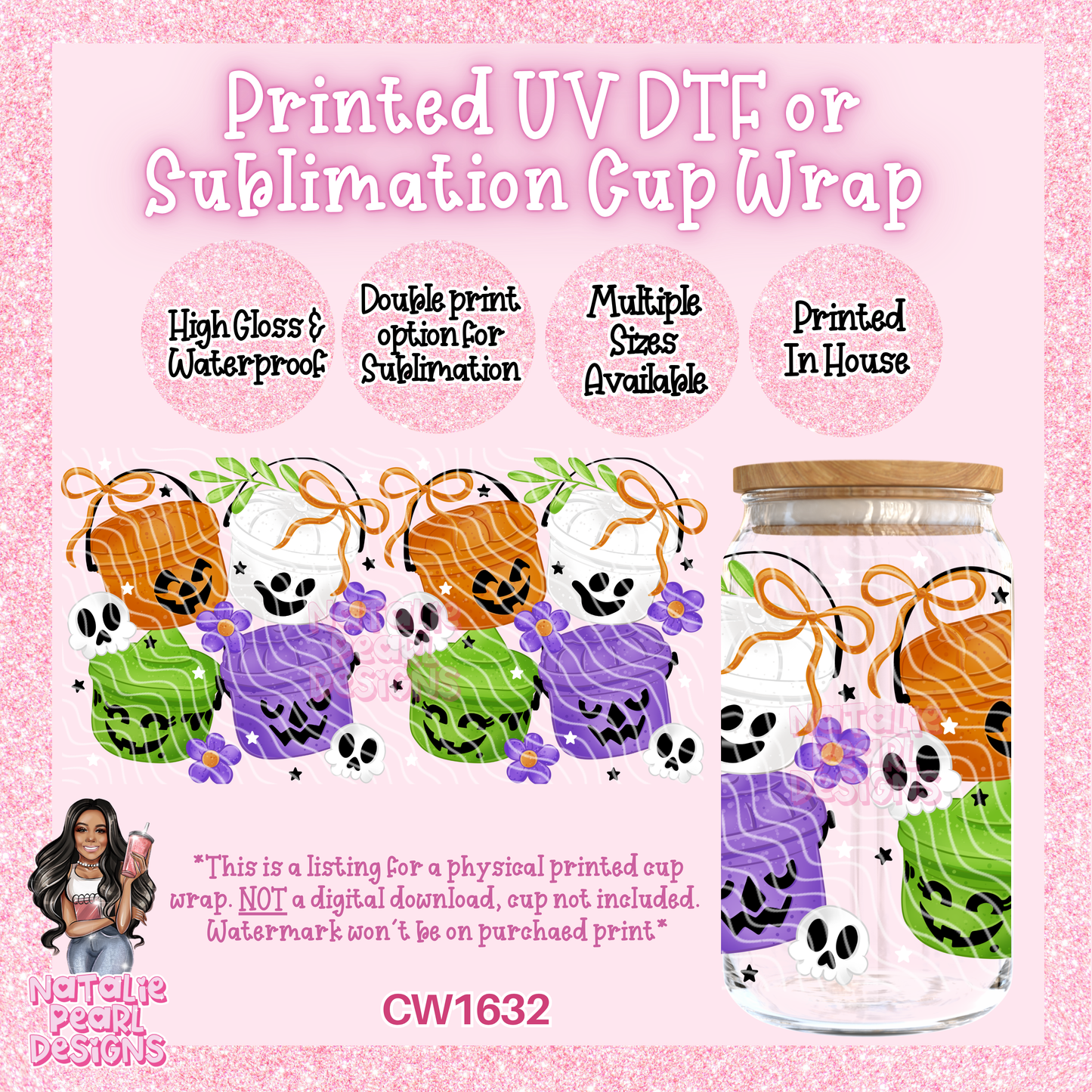 CW1632 UV DTF/SUB Cup Wraps