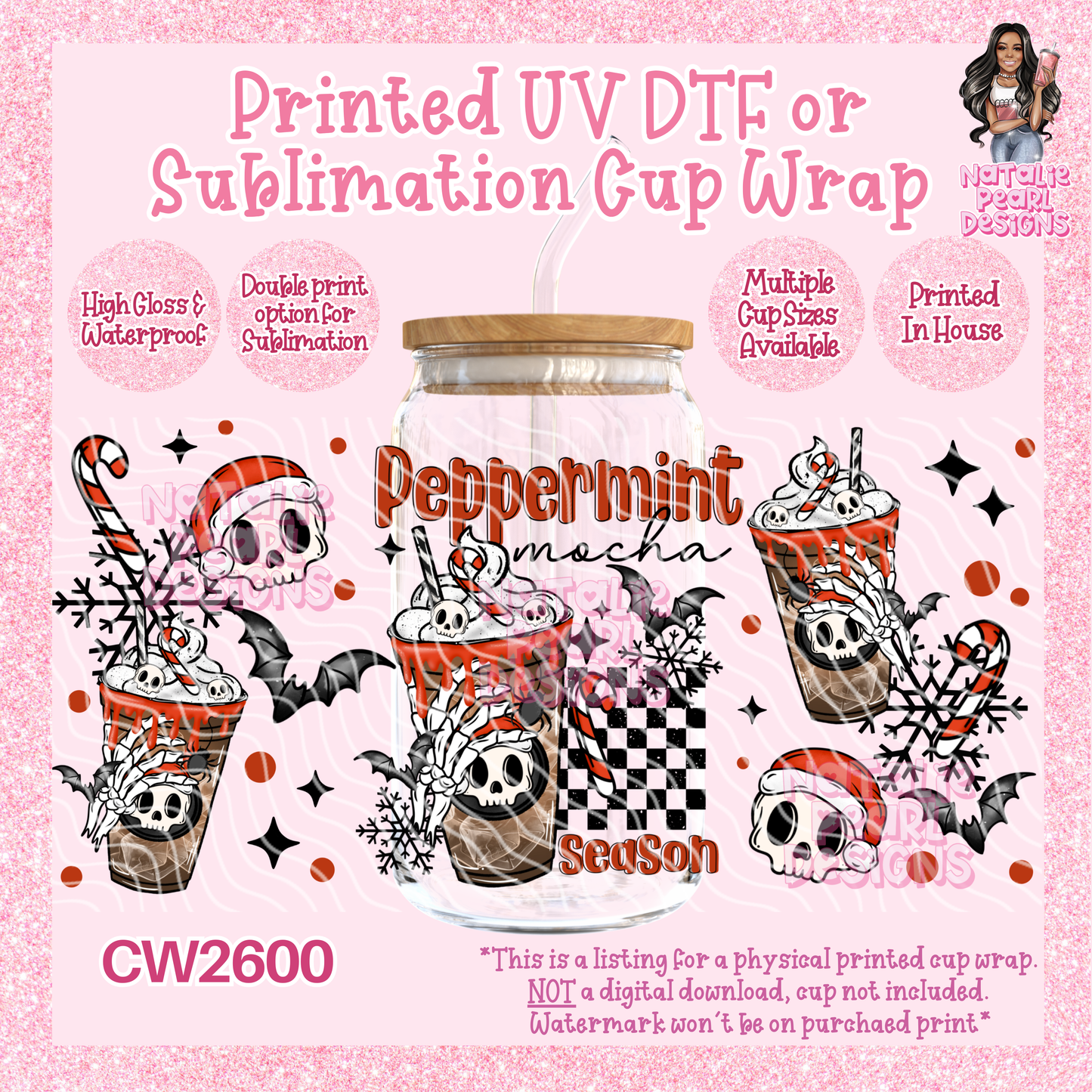 CW2600 UV DTF/SUB Cup Wraps