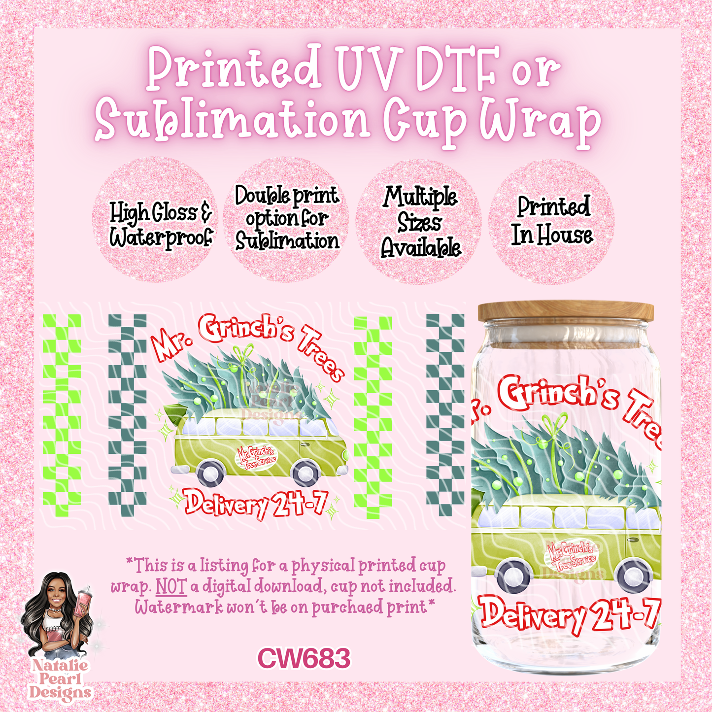 CW683 UV DTF/SUB Cup Wrap