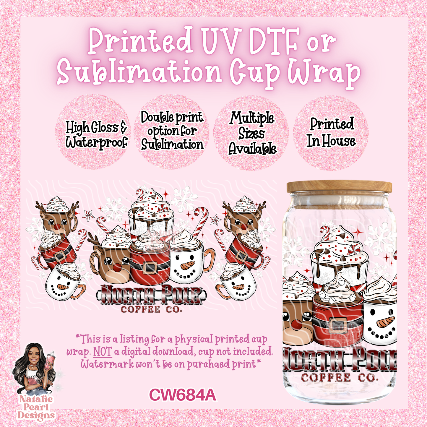 CW684A UV DTF/SUB Cup Wrap