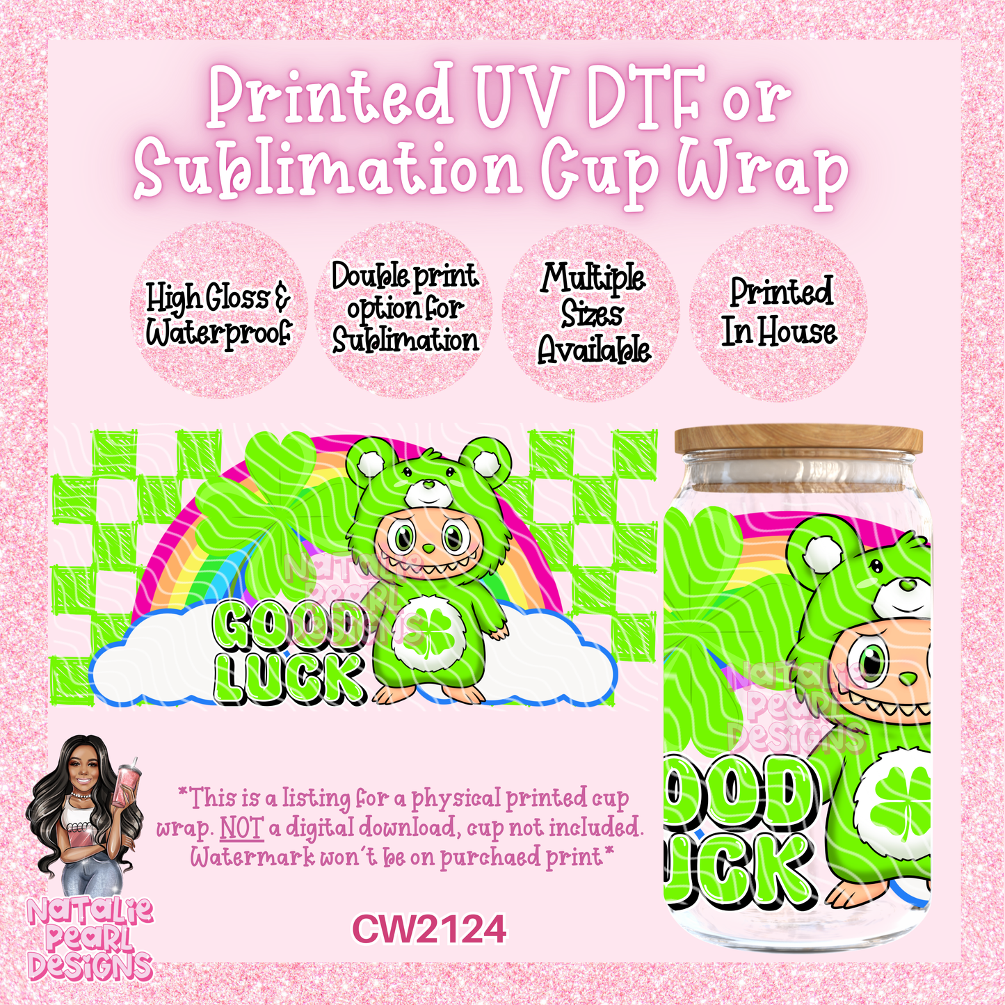 CW2124 UV DTF/SUB Cup Wraps