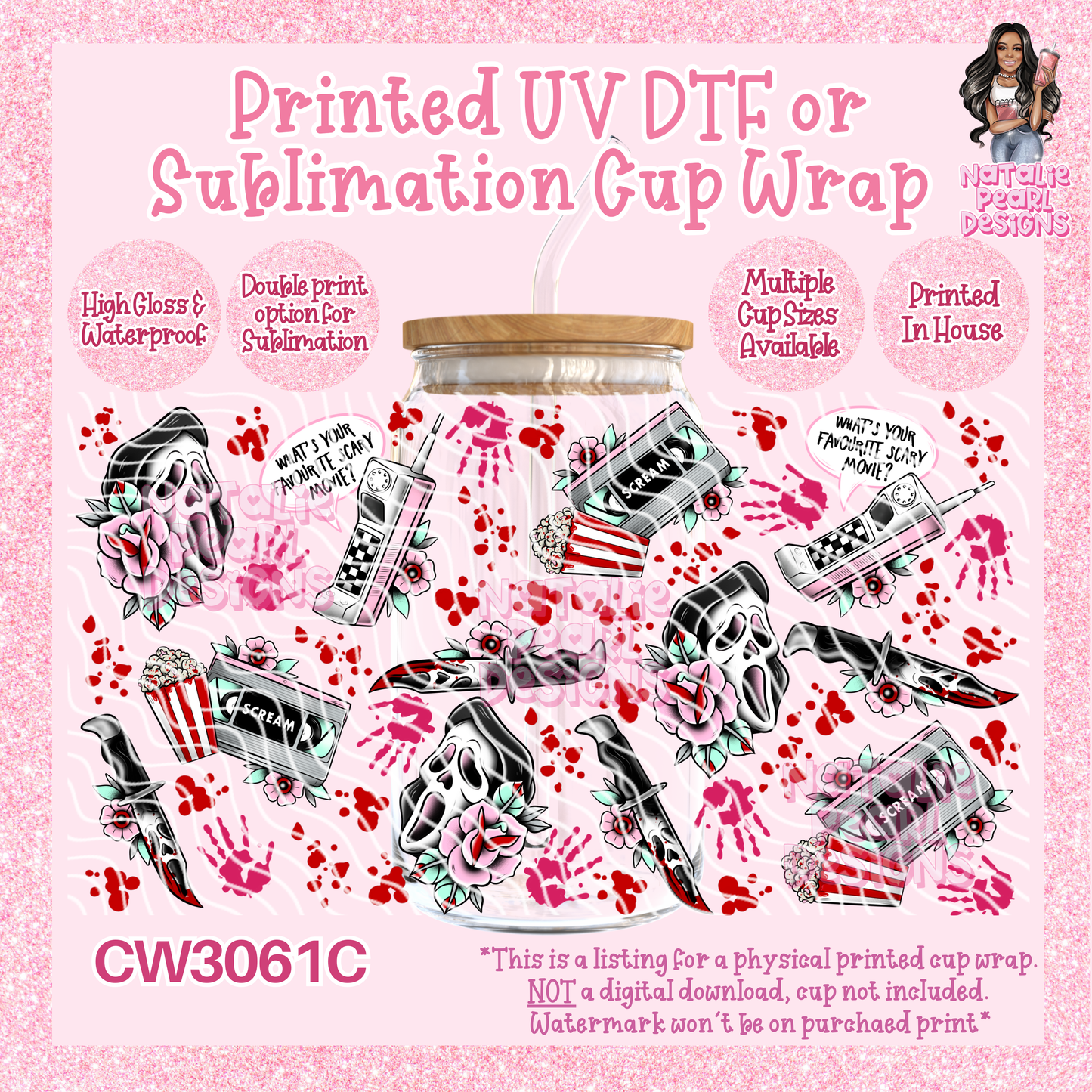 CW3061C UV DTF/SUB Cup Wraps
