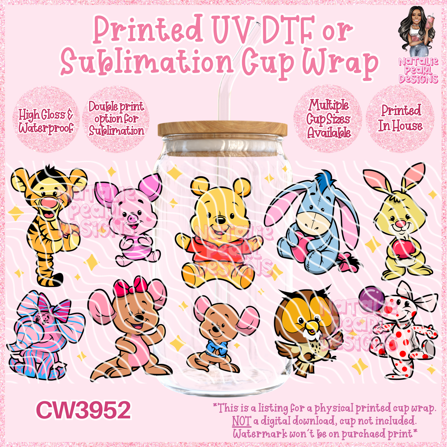CW3952 UV DTF/SUB Cup Wraps