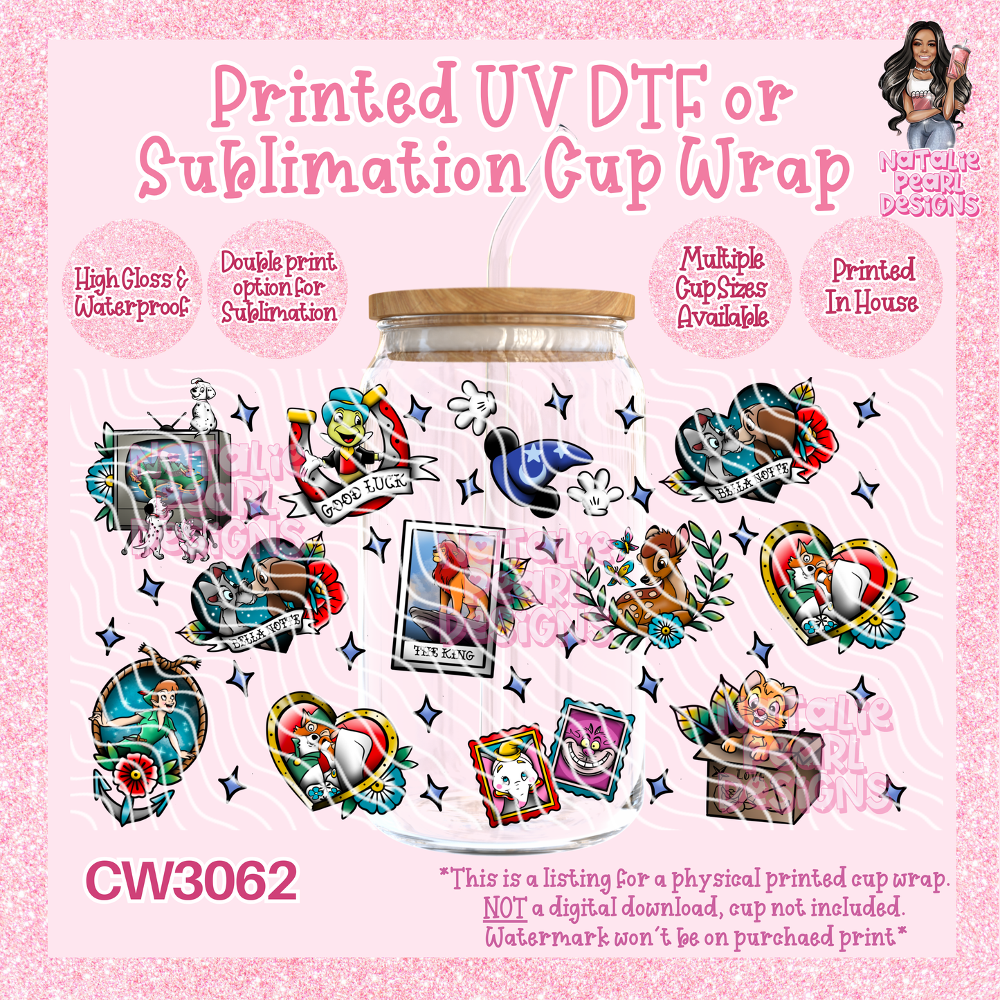 CW3062 UV DTF/SUB Cup Wraps