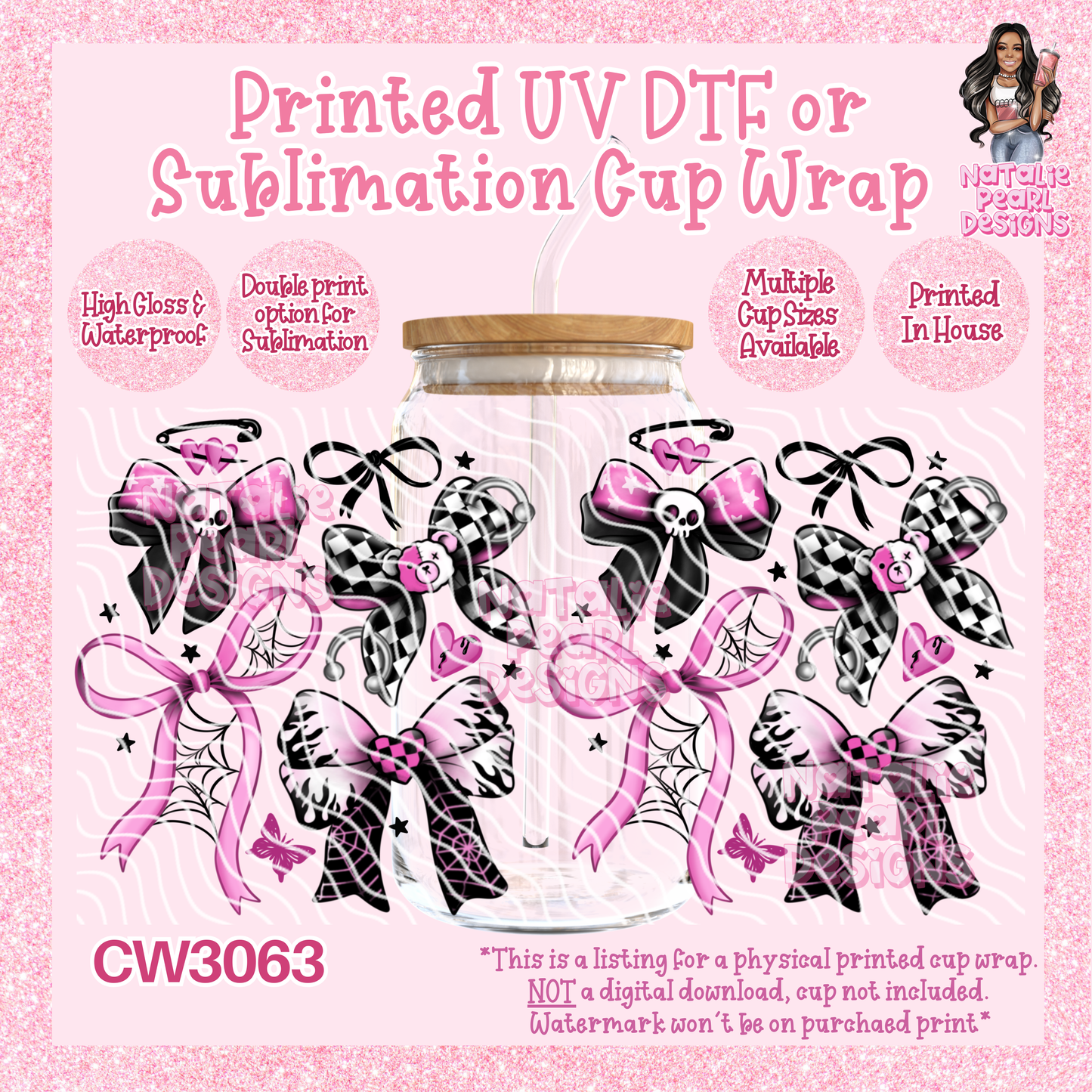 CW3063 UV DTF/SUB Cup Wraps