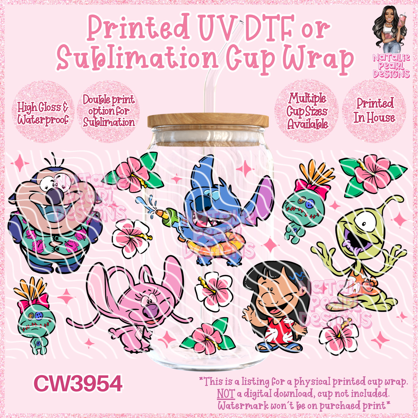 CW3954 UV DTF/SUB Cup Wraps