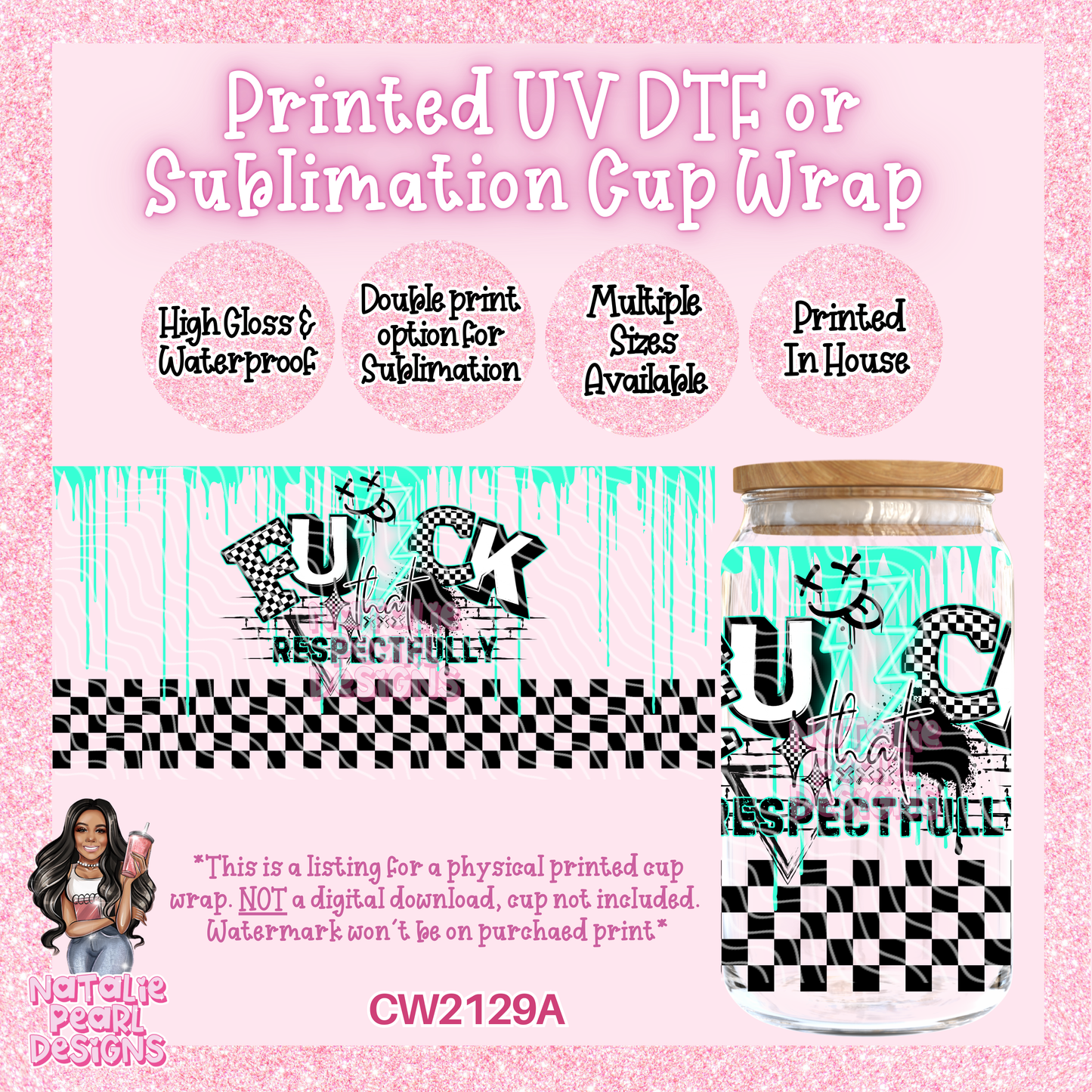 CW2129A UV DTF/SUB Cup Wraps