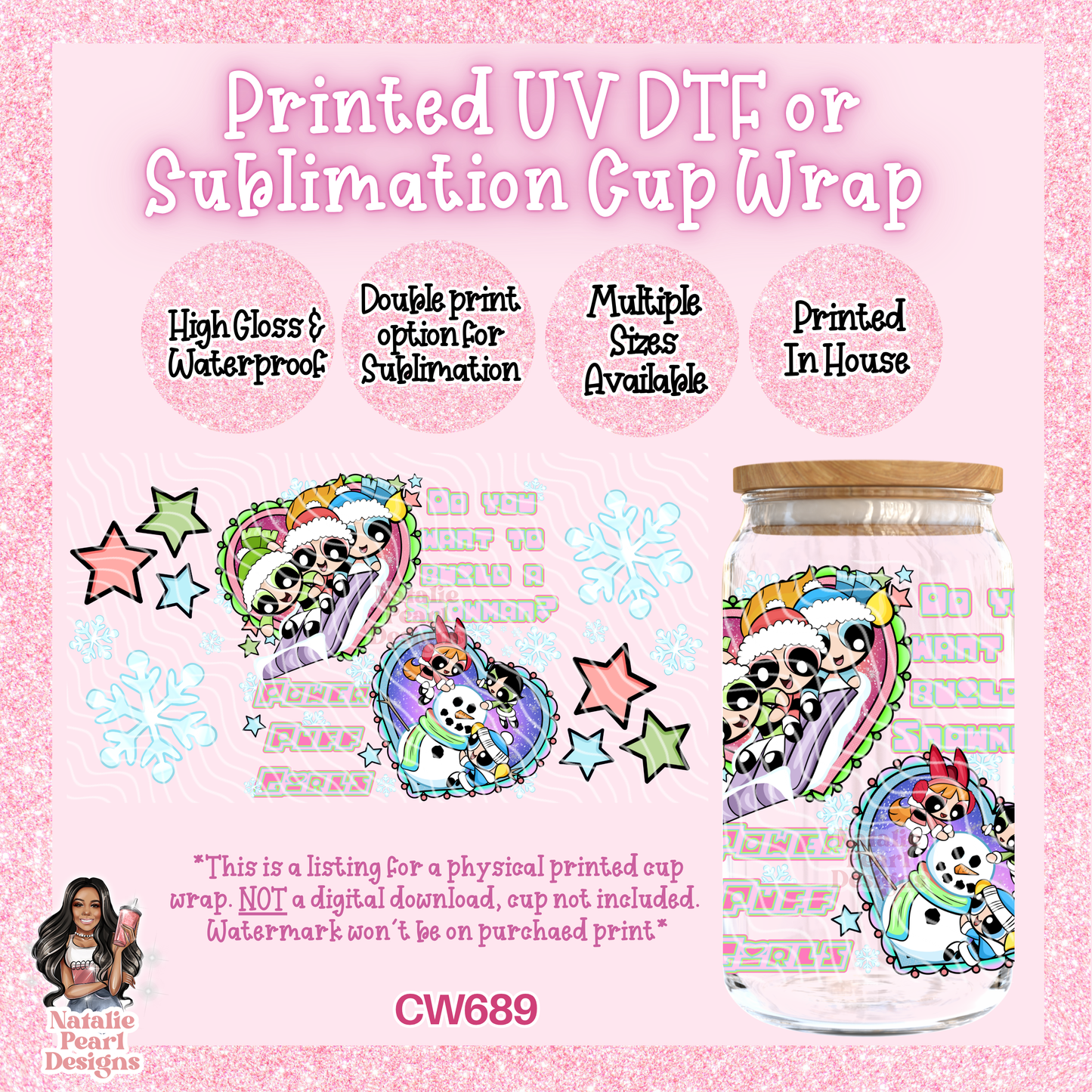 CW689 UV DTF/SUB Cup Wrap