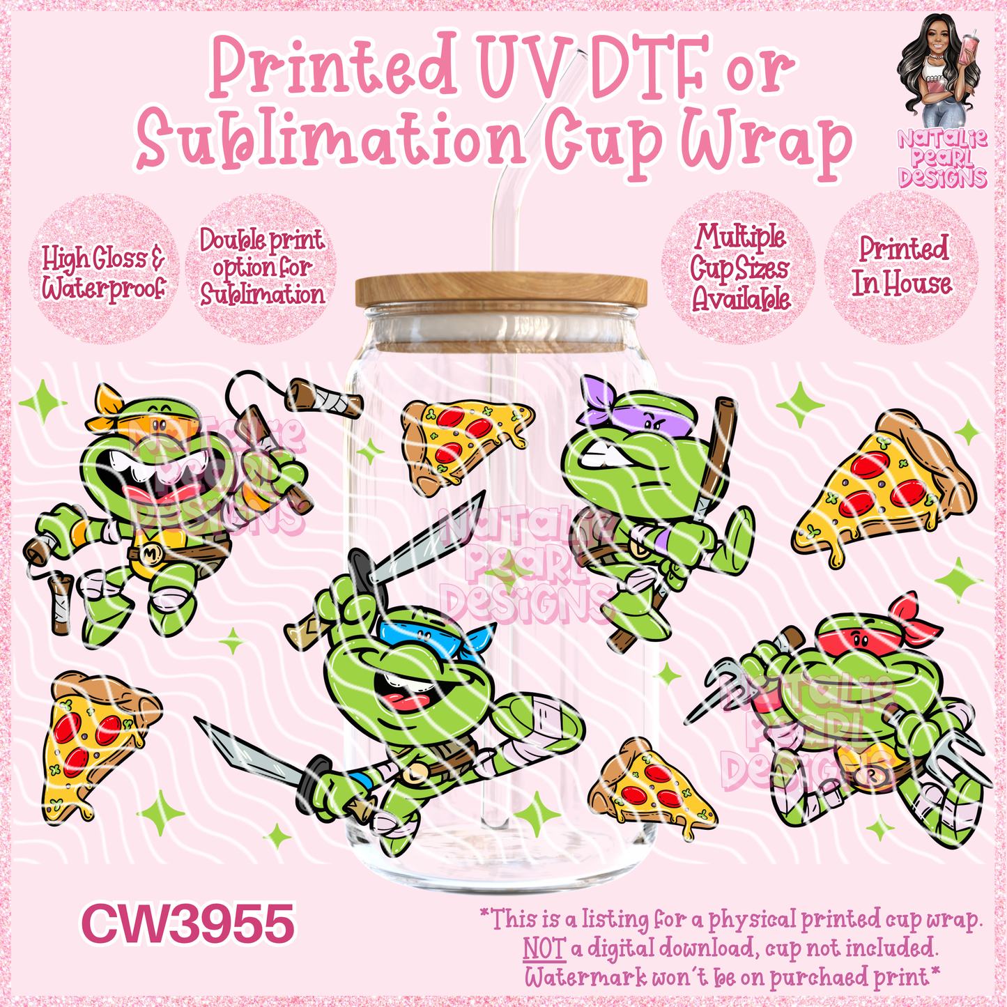 CW3955 UV DTF/SUB Cup Wraps
