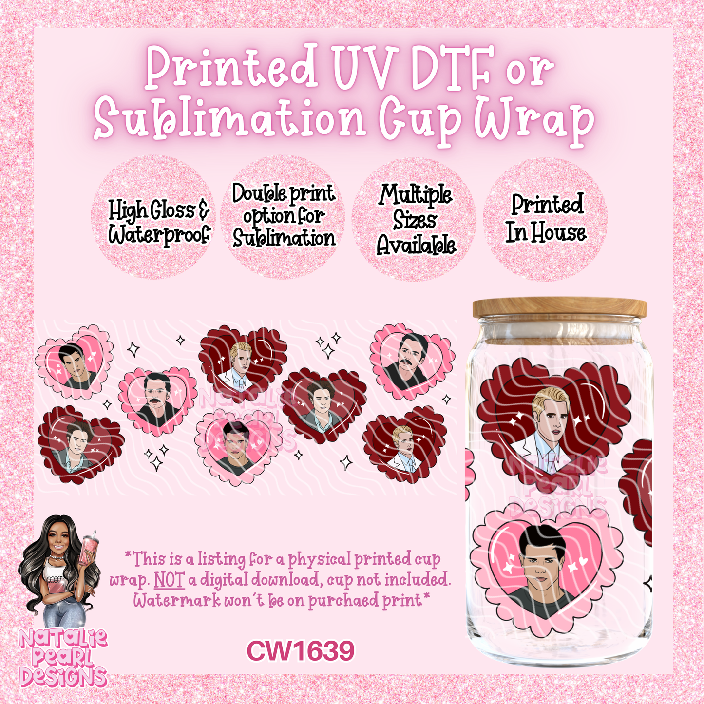 CW1639 UV DTF/SUB Cup Wraps