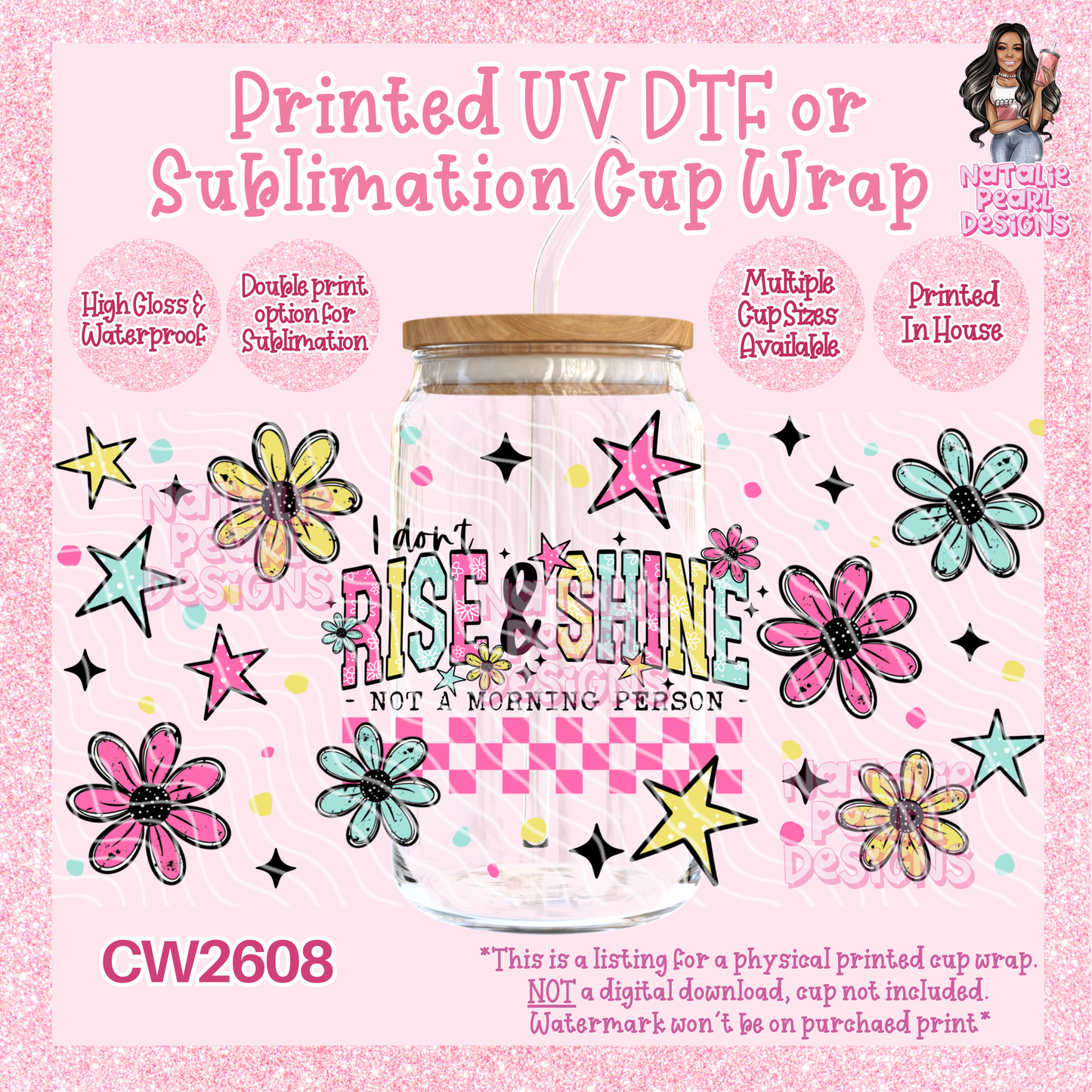 CW2608 UV DTF/SUB Cup Wraps