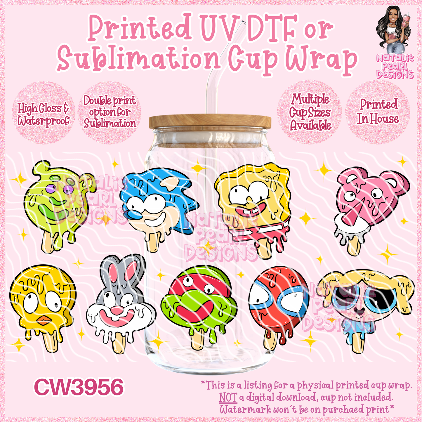 CW3956 UV DTF/SUB Cup Wraps