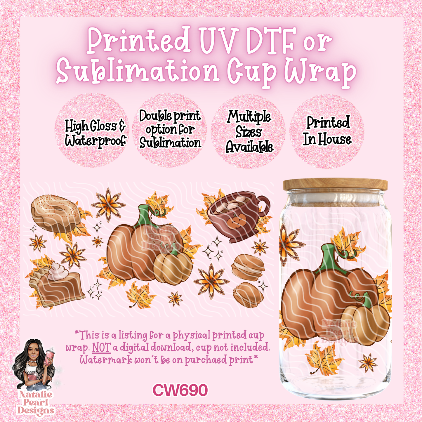 CW690 UV DTF/SUB Cup Wrap
