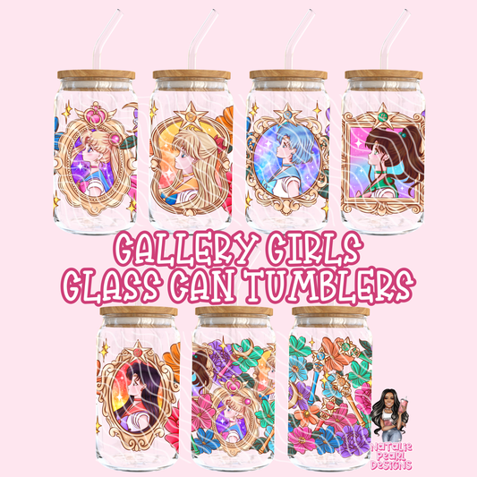 Gallery Girls Glass Cans