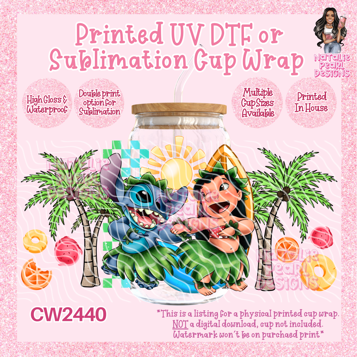 CW2440 UV DTF/SUB Cup Wraps