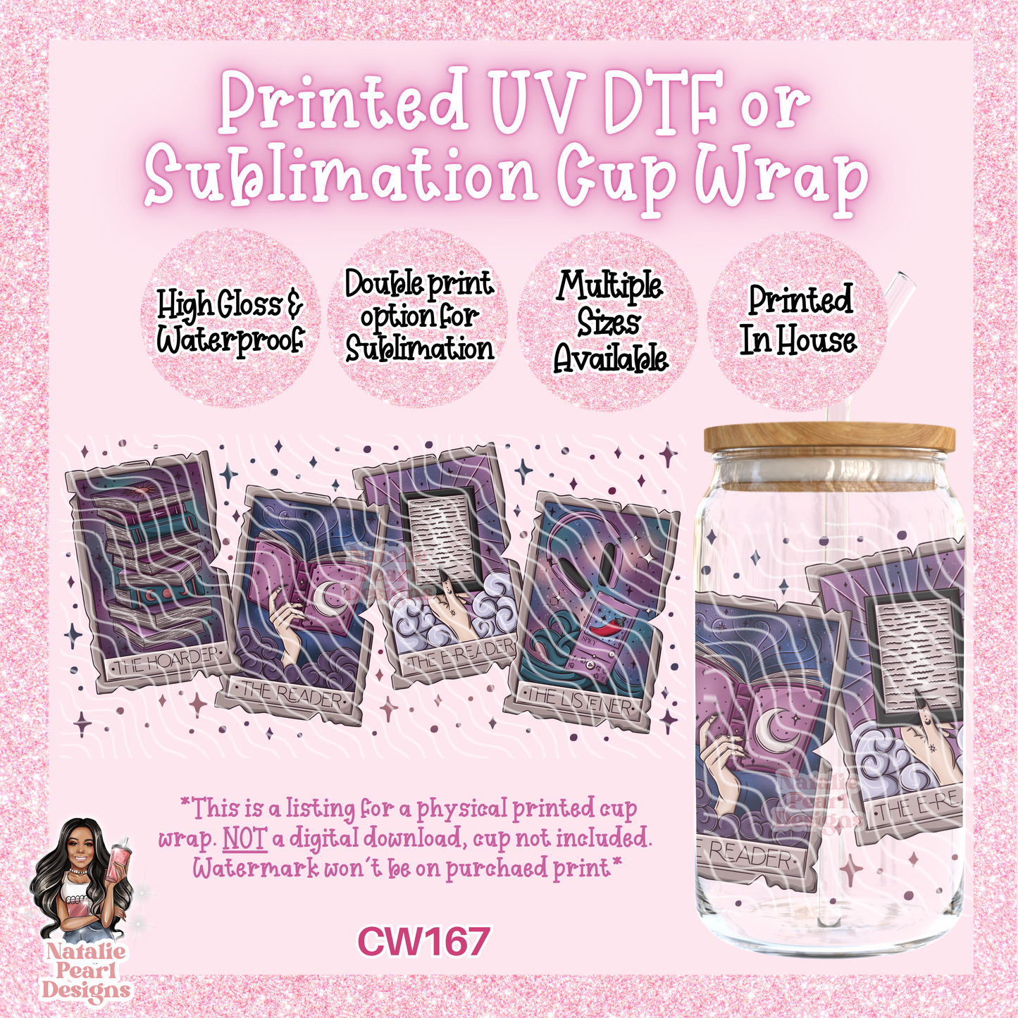 CW167 UV DTF/SUB Cup Wrap