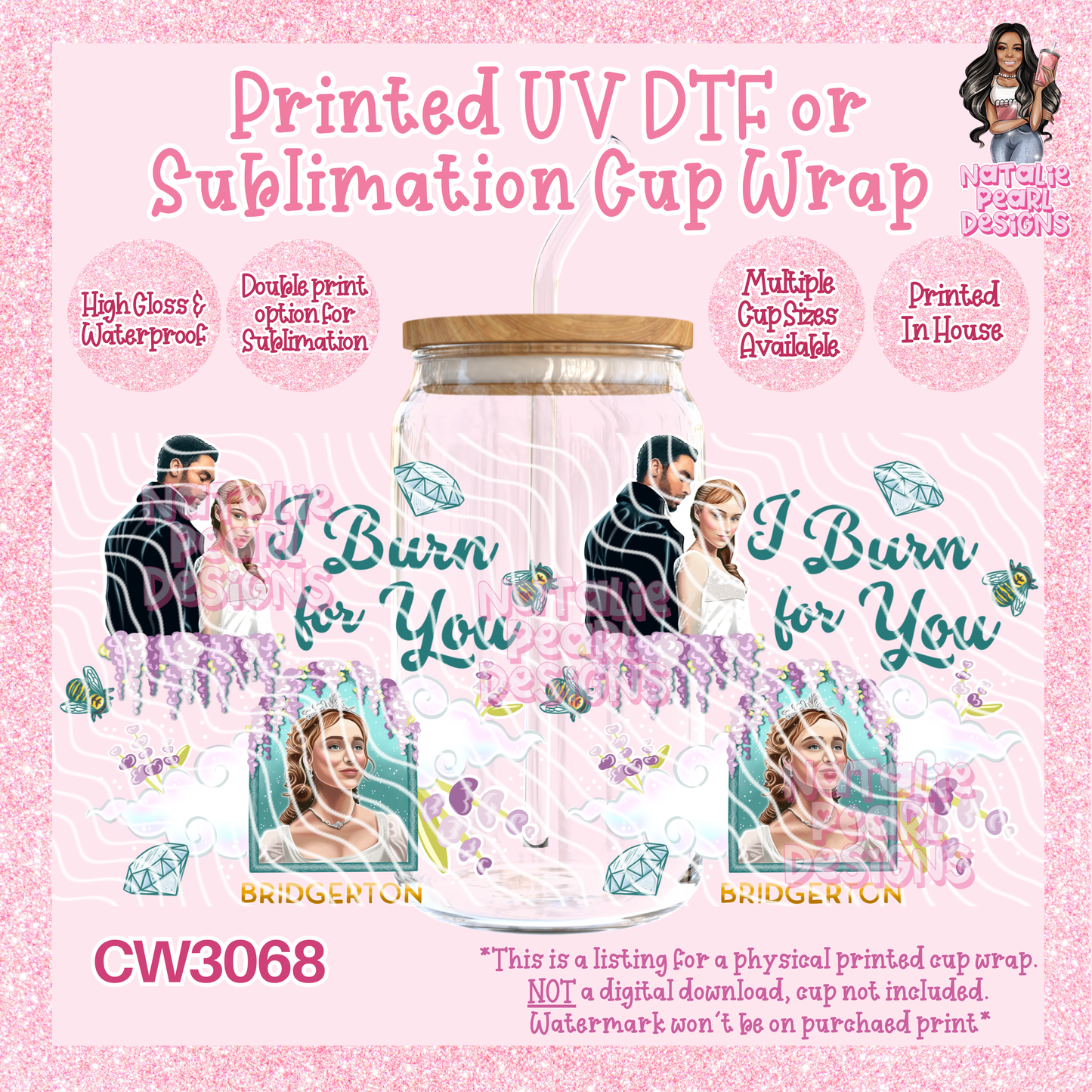 CW3068 UV DTF/SUB Cup Wraps