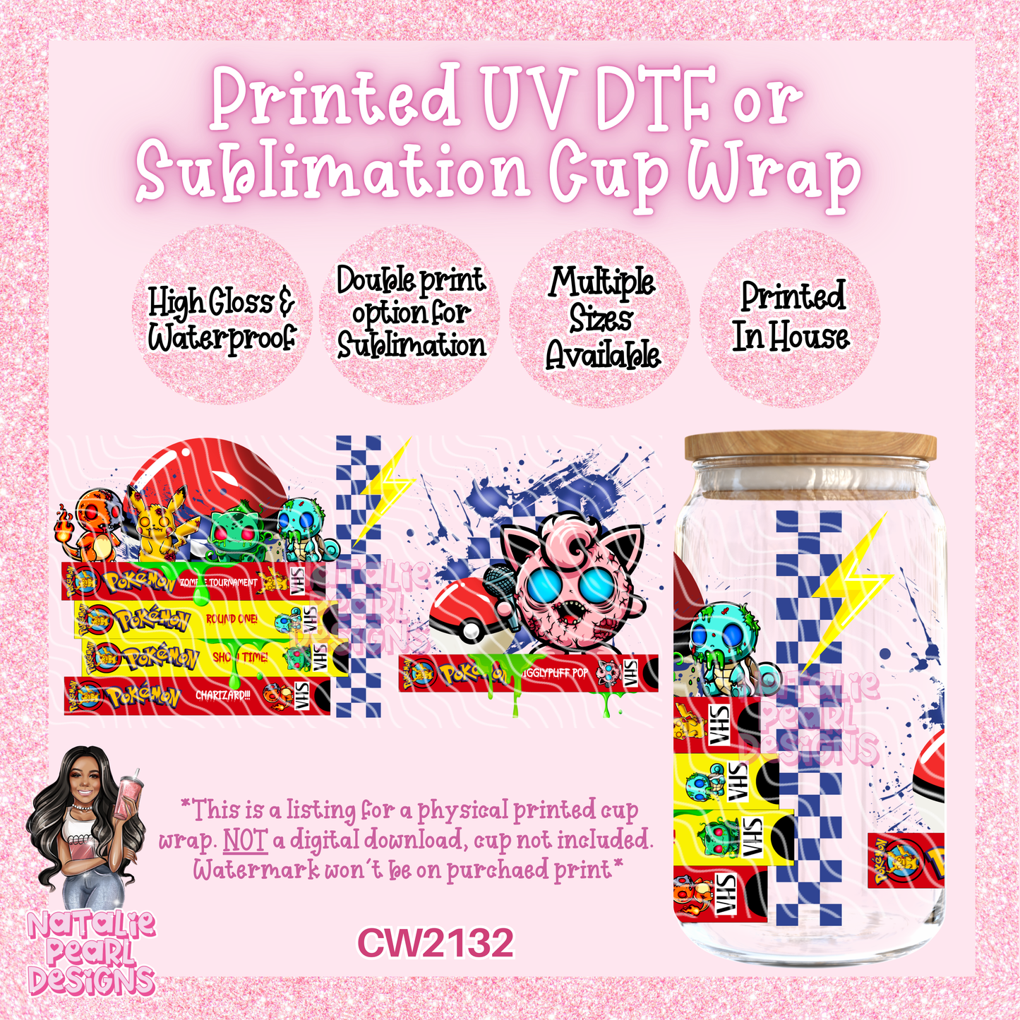 CW2132 UV DTF/SUB Cup Wraps