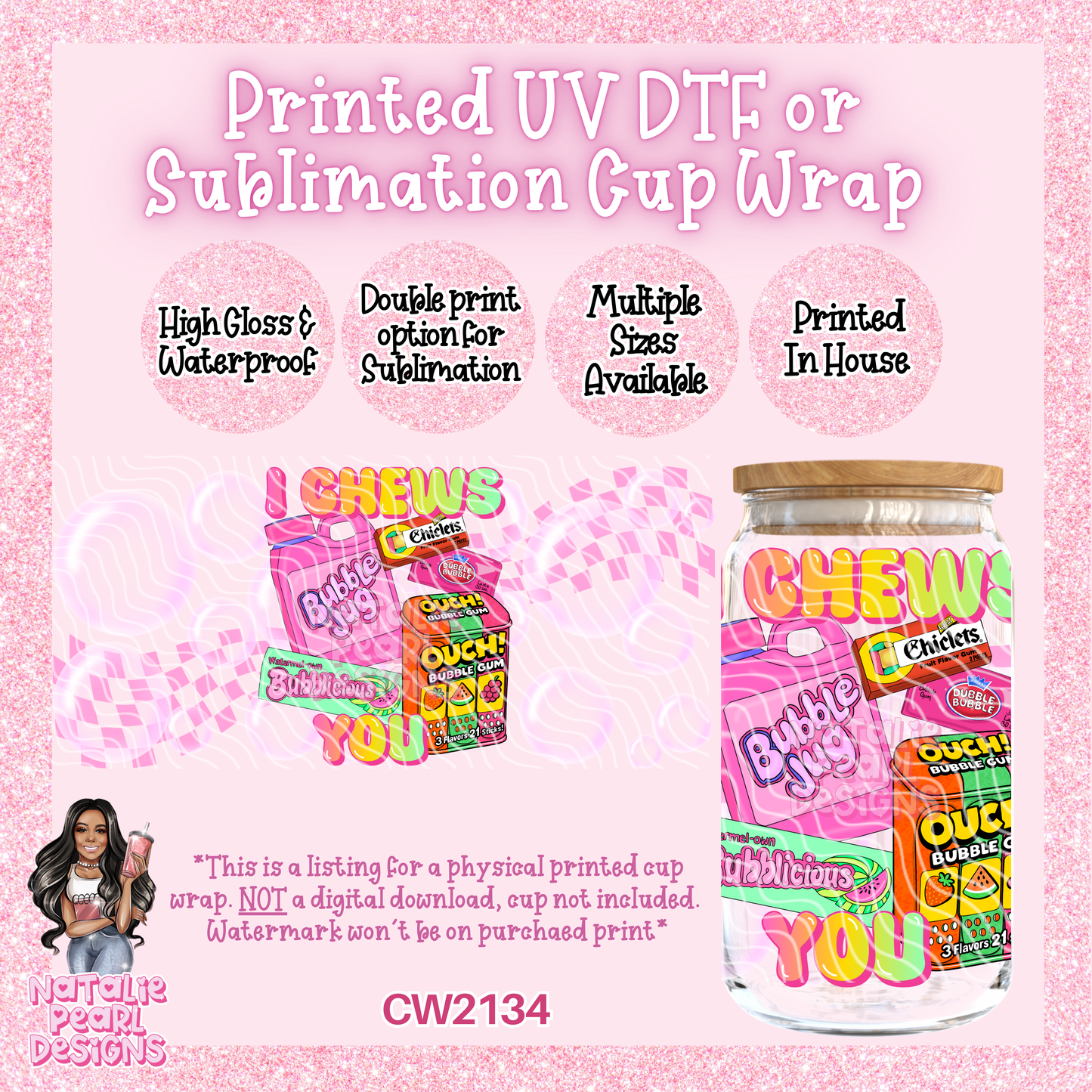 CW2134 UV DTF/SUB Cup Wraps