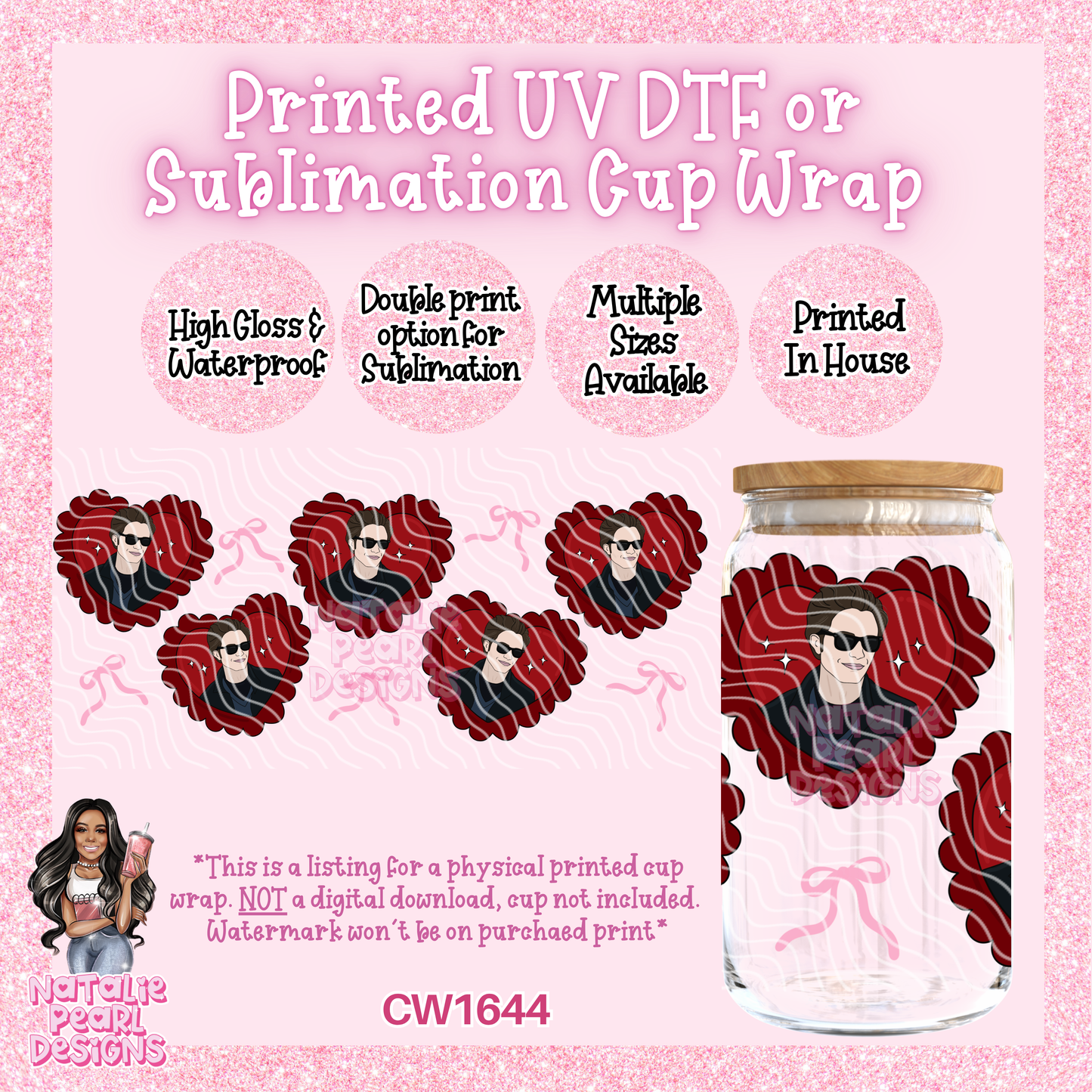 CW1644 UV DTF/SUB Cup Wraps