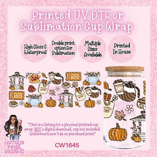 CW1645 UV DTF/SUB Cup Wraps