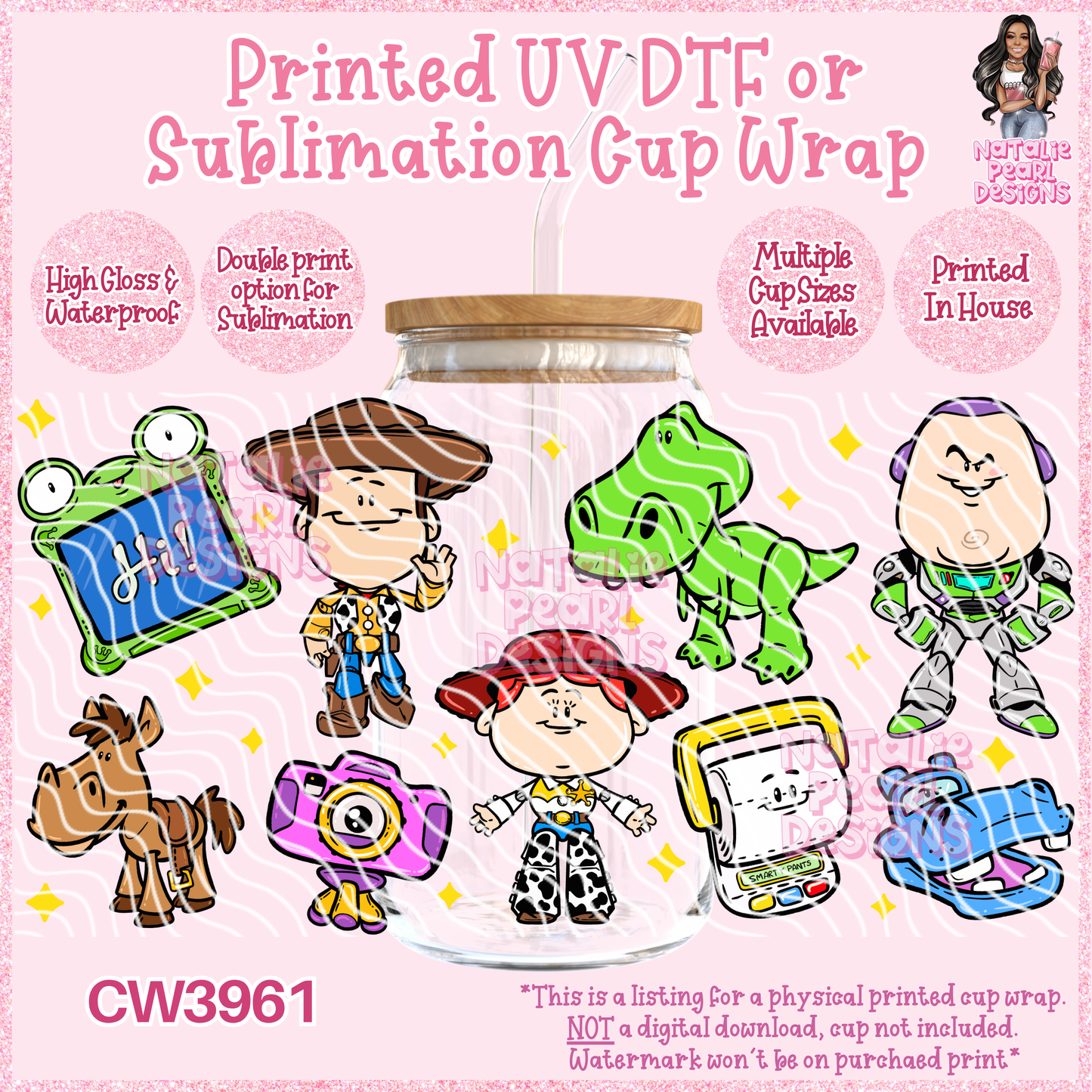 CW3961 UV DTF/SUB Cup Wraps