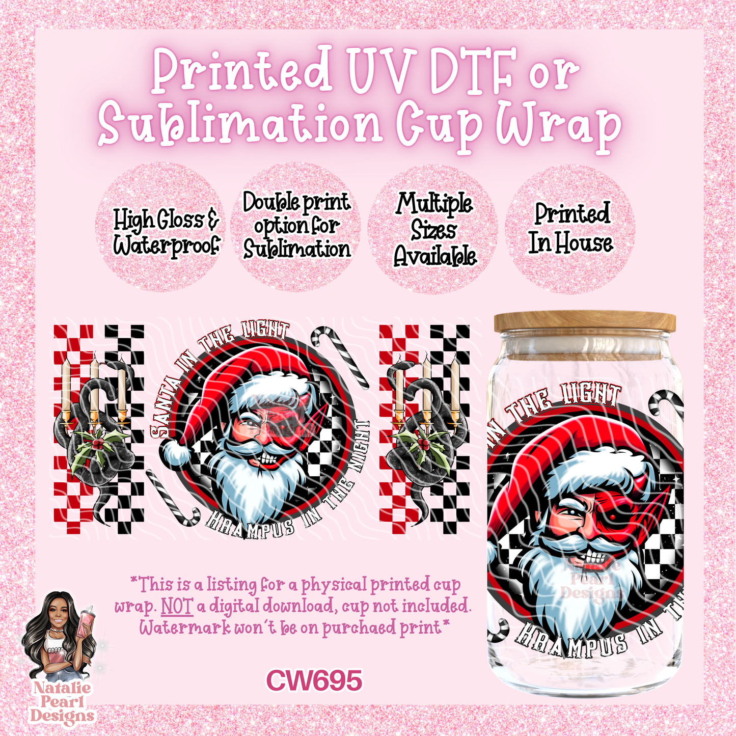 CW695 UV DTF/SUB Cup Wrap