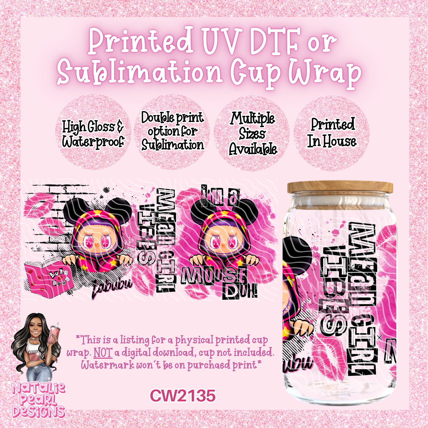 CW2135 UV DTF/SUB Cup Wraps