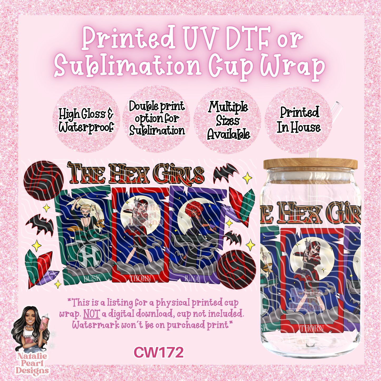 CW172 UV DTF/SUB Cup Wrap