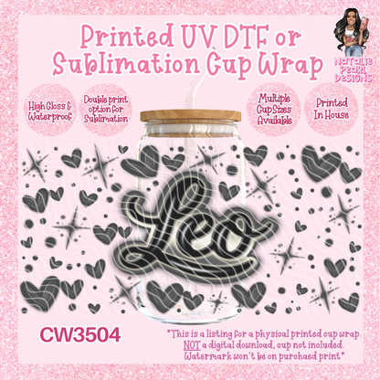 CW3504 Airbush Zodiac UV DTF Cup Wraps