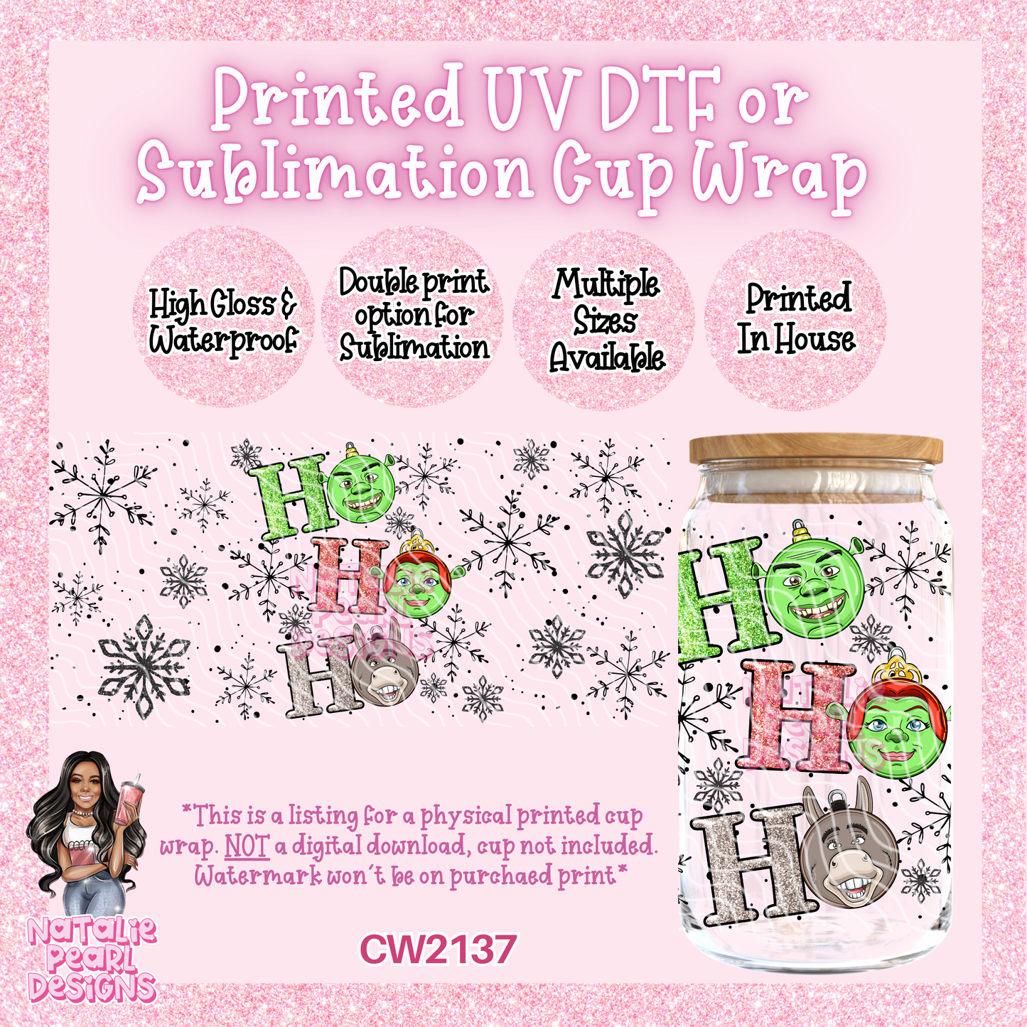 CW2137 UV DTF/SUB Cup Wraps