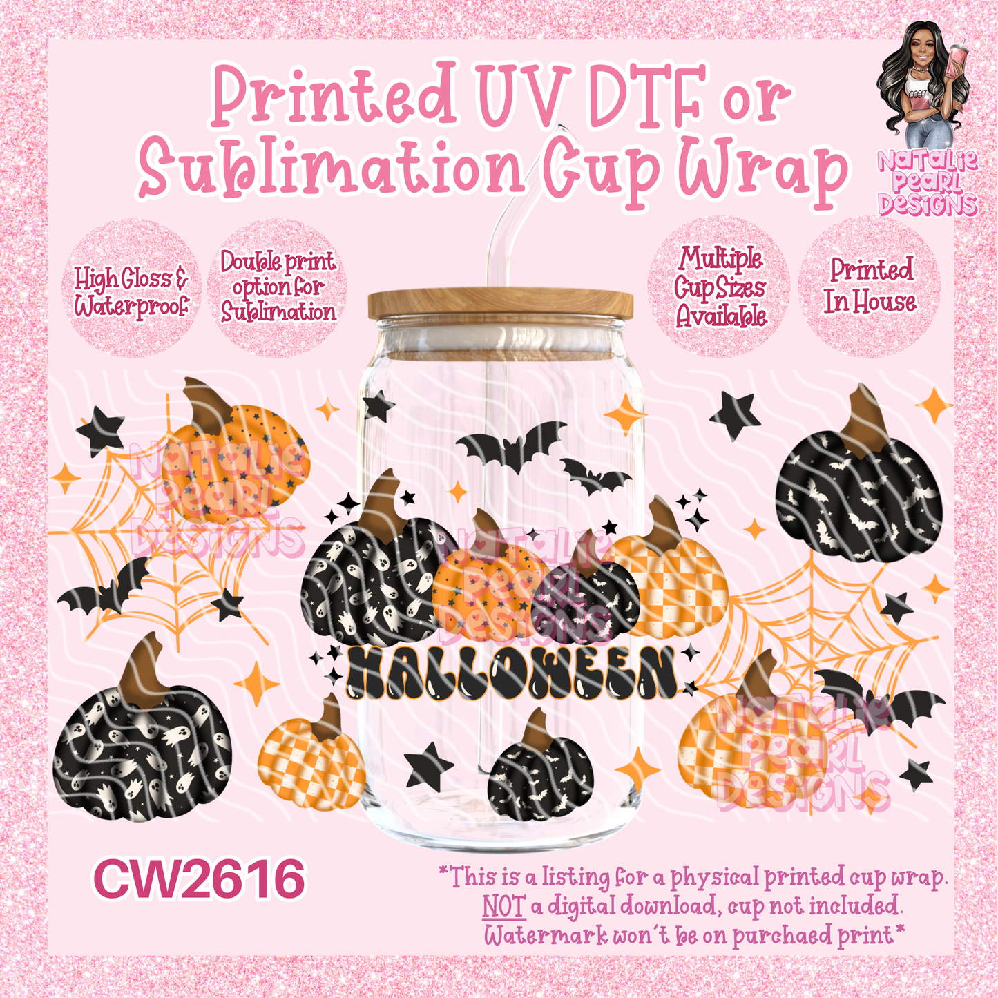 CW2616 UV DTF/SUB Cup Wraps
