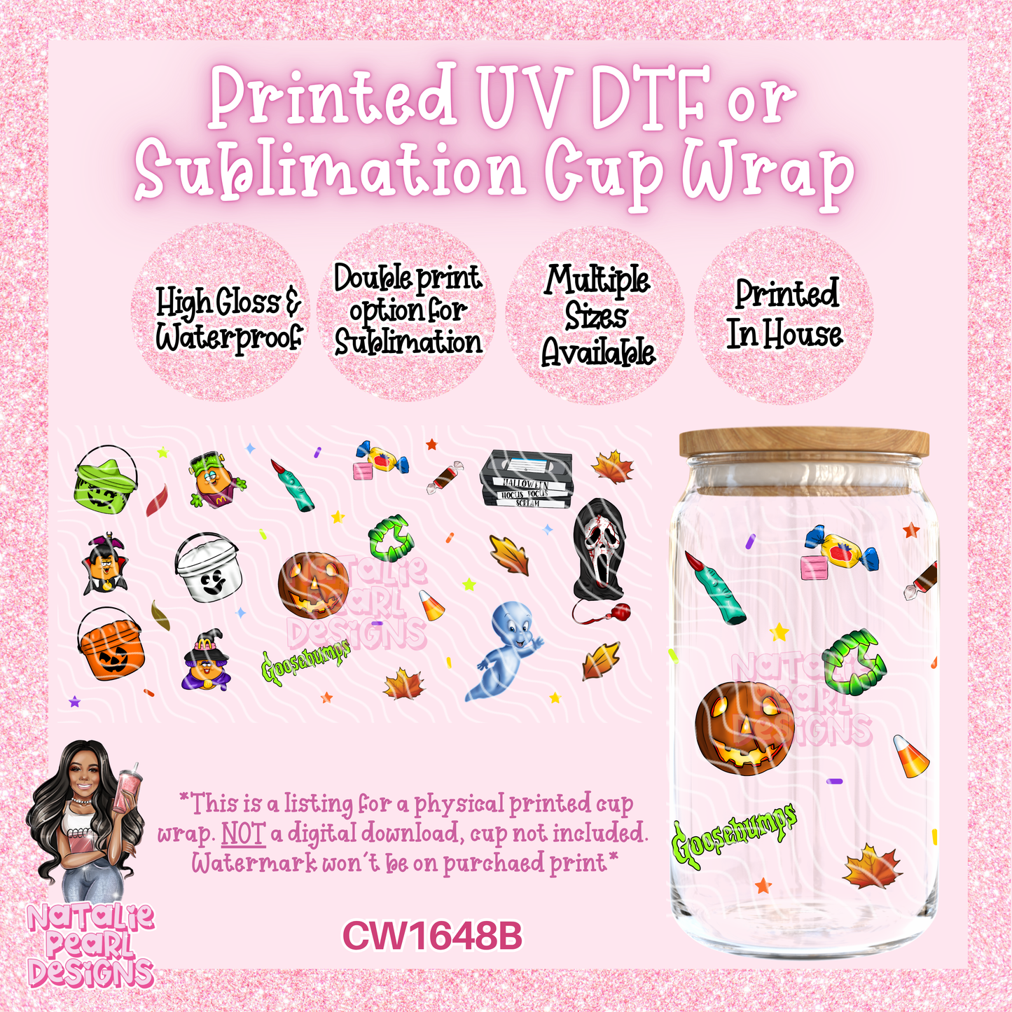 CW1648B UV DTF/SUB Cup Wraps