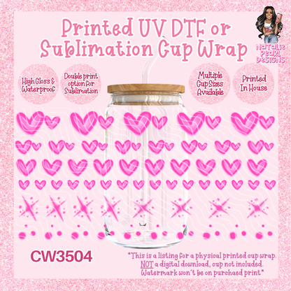 CW3504 Airbush Zodiac UV DTF Cup Wraps
