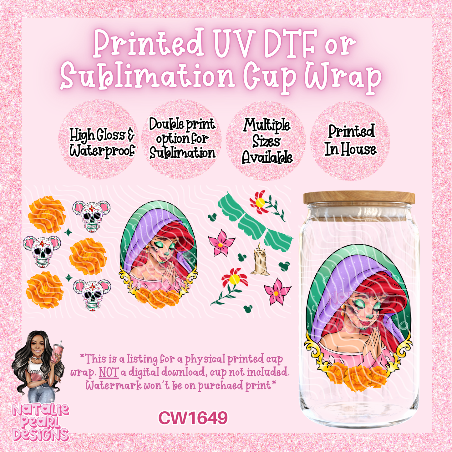 CW1649 UV DTF/SUB Cup Wraps