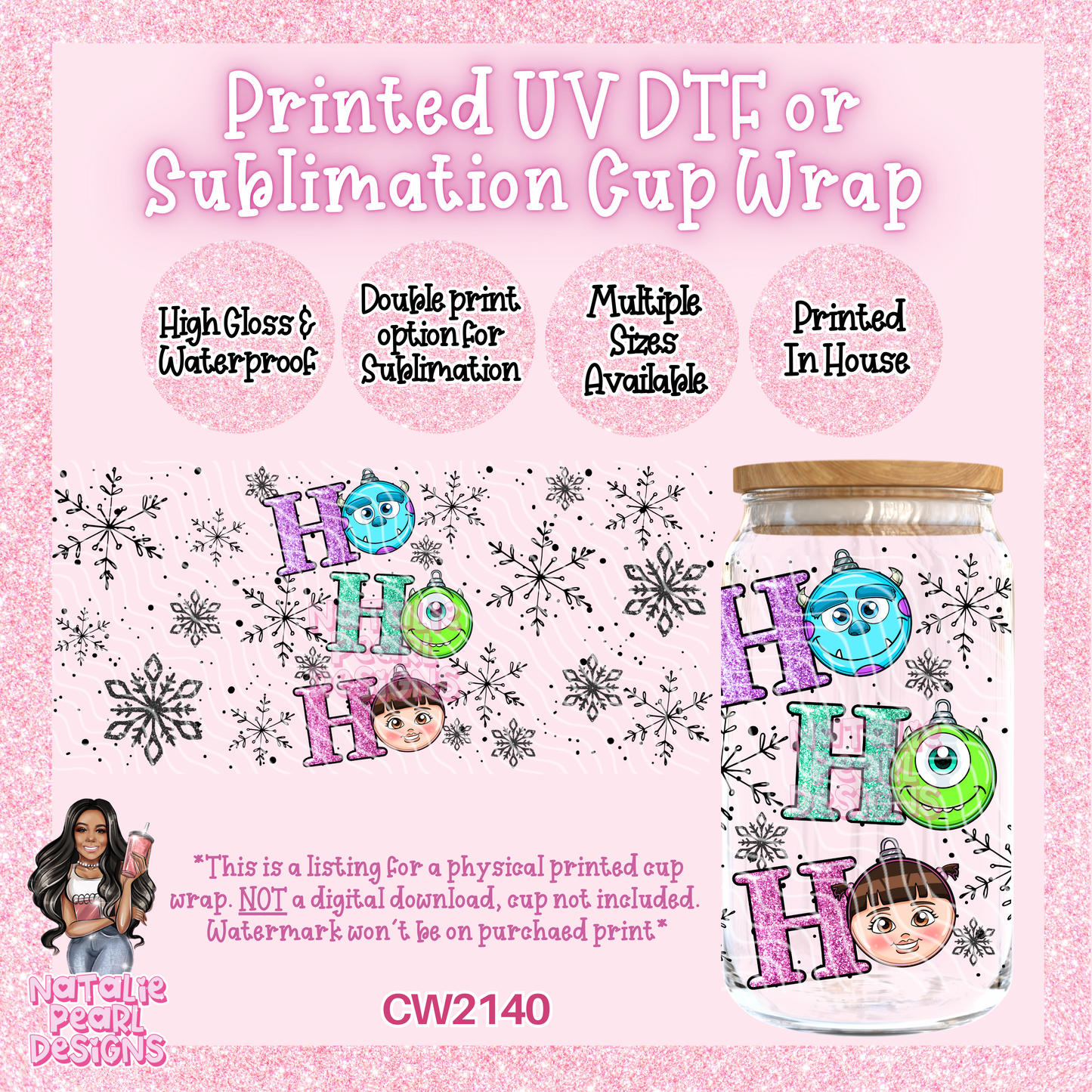 CW2140 UV DTF/SUB Cup Wraps
