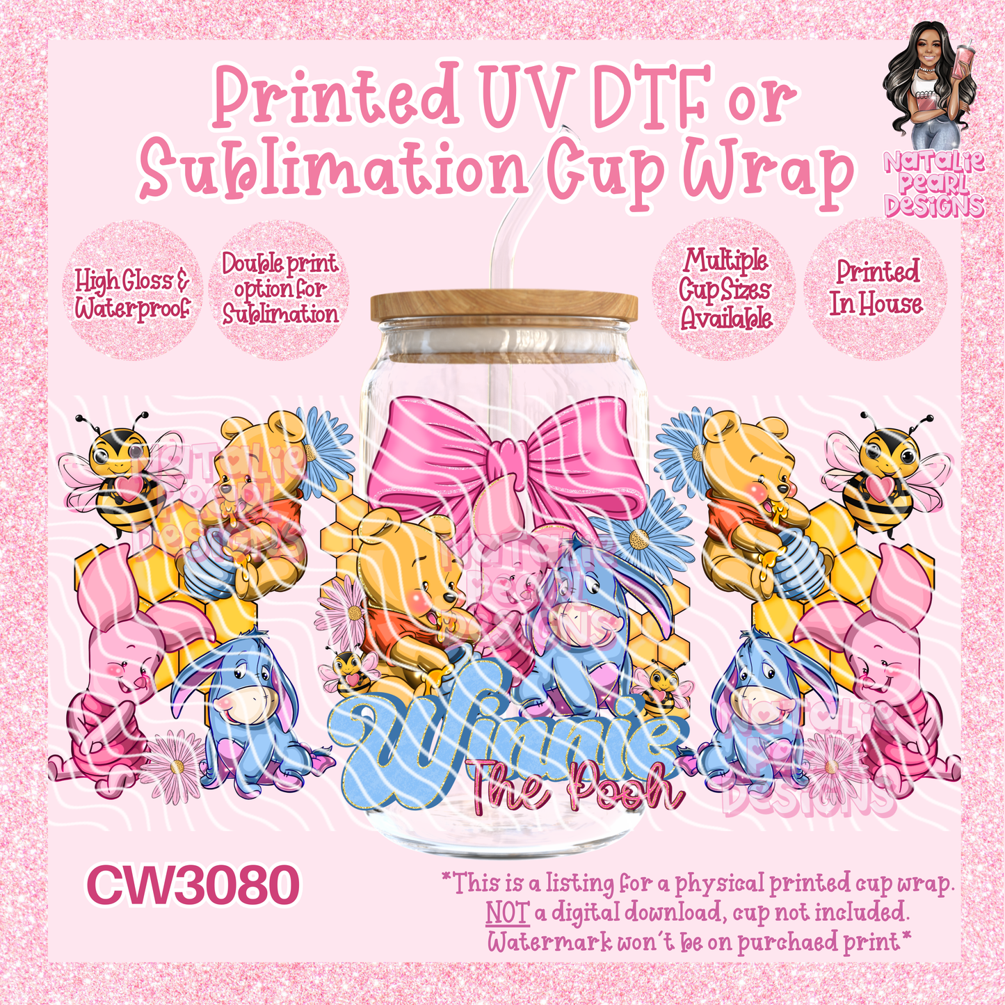 CW3080 UV DTF/SUB Cup Wraps