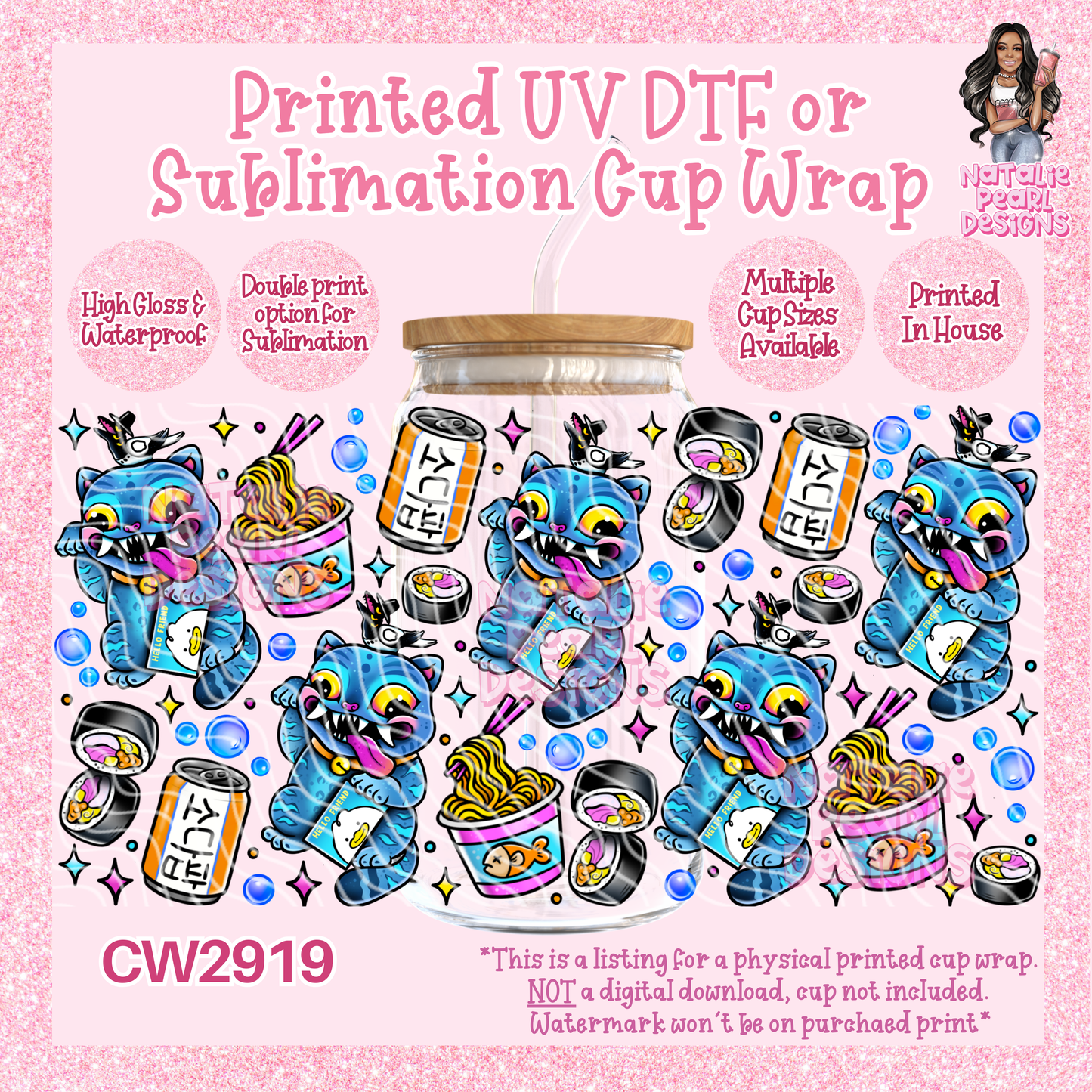 CW2919 UV DTF/SUB Cup Wraps