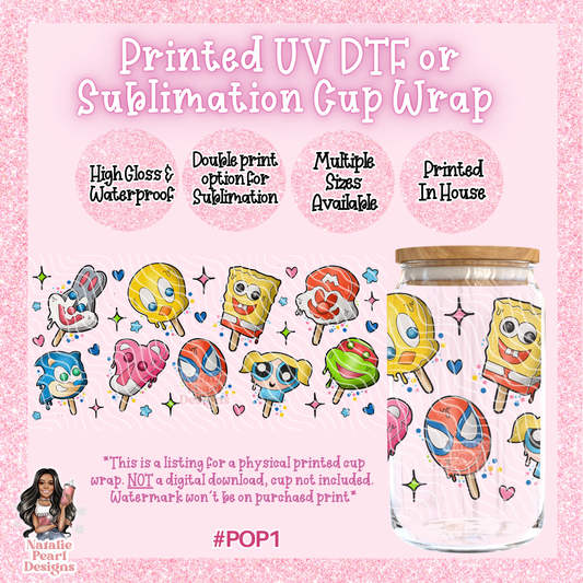 POP1 UV DTF/SUB Cup Wrap