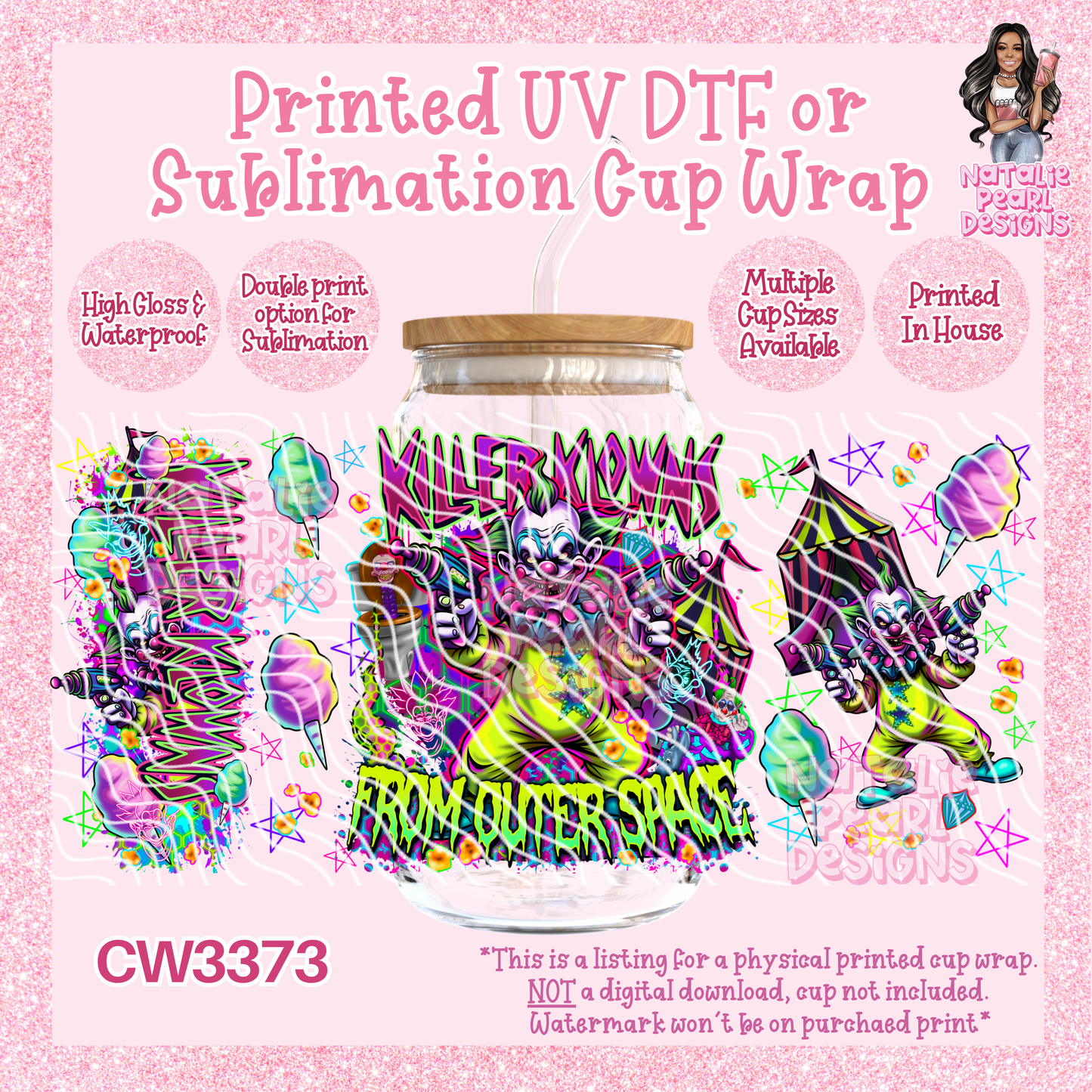 CW3373 UV DTF/SUB Cup Wraps