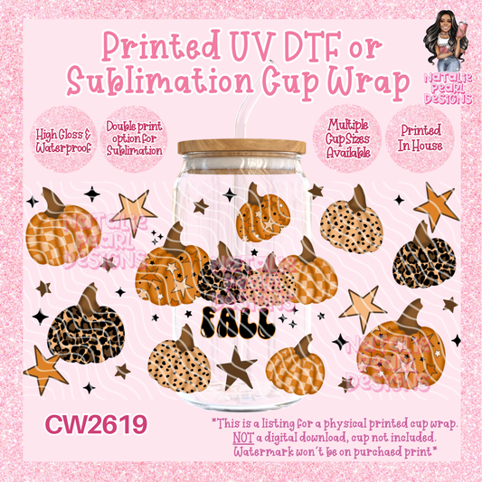CW2619 UV DTF/SUB Cup Wraps