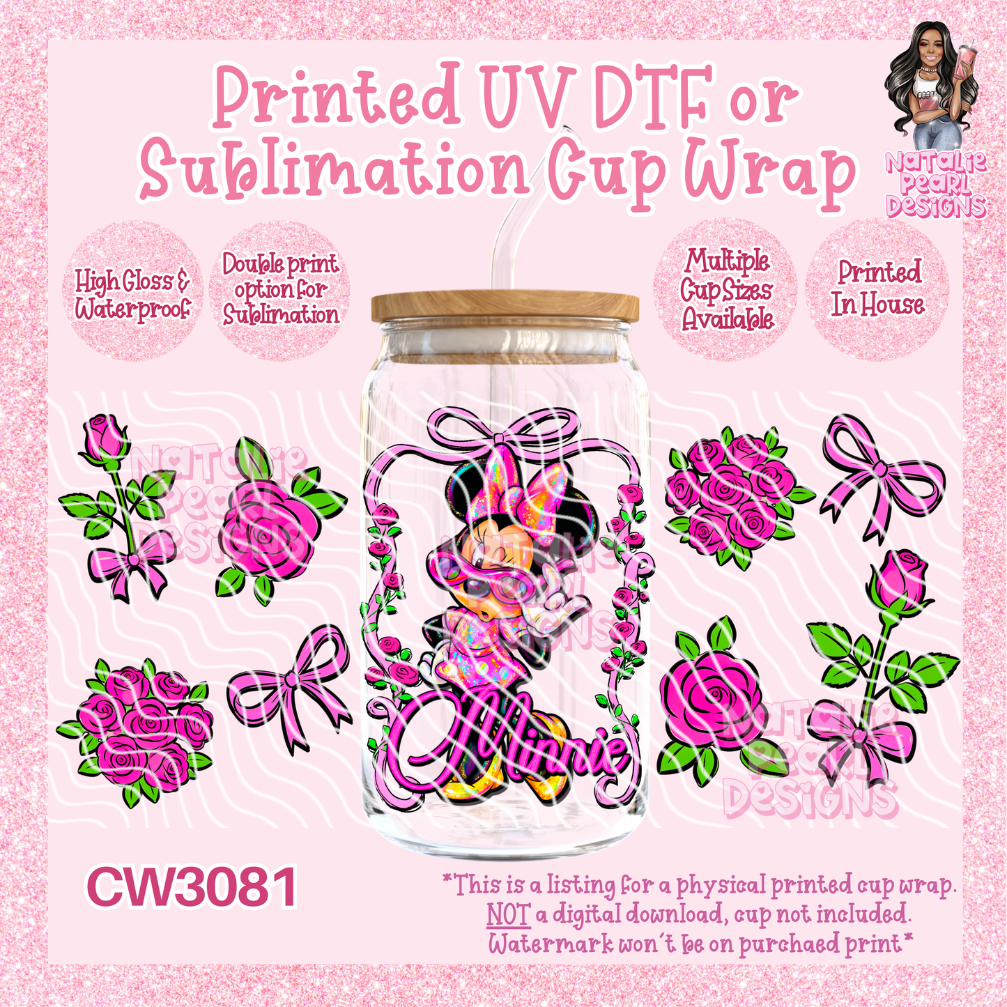 CW3081 UV DTF/SUB Cup Wraps